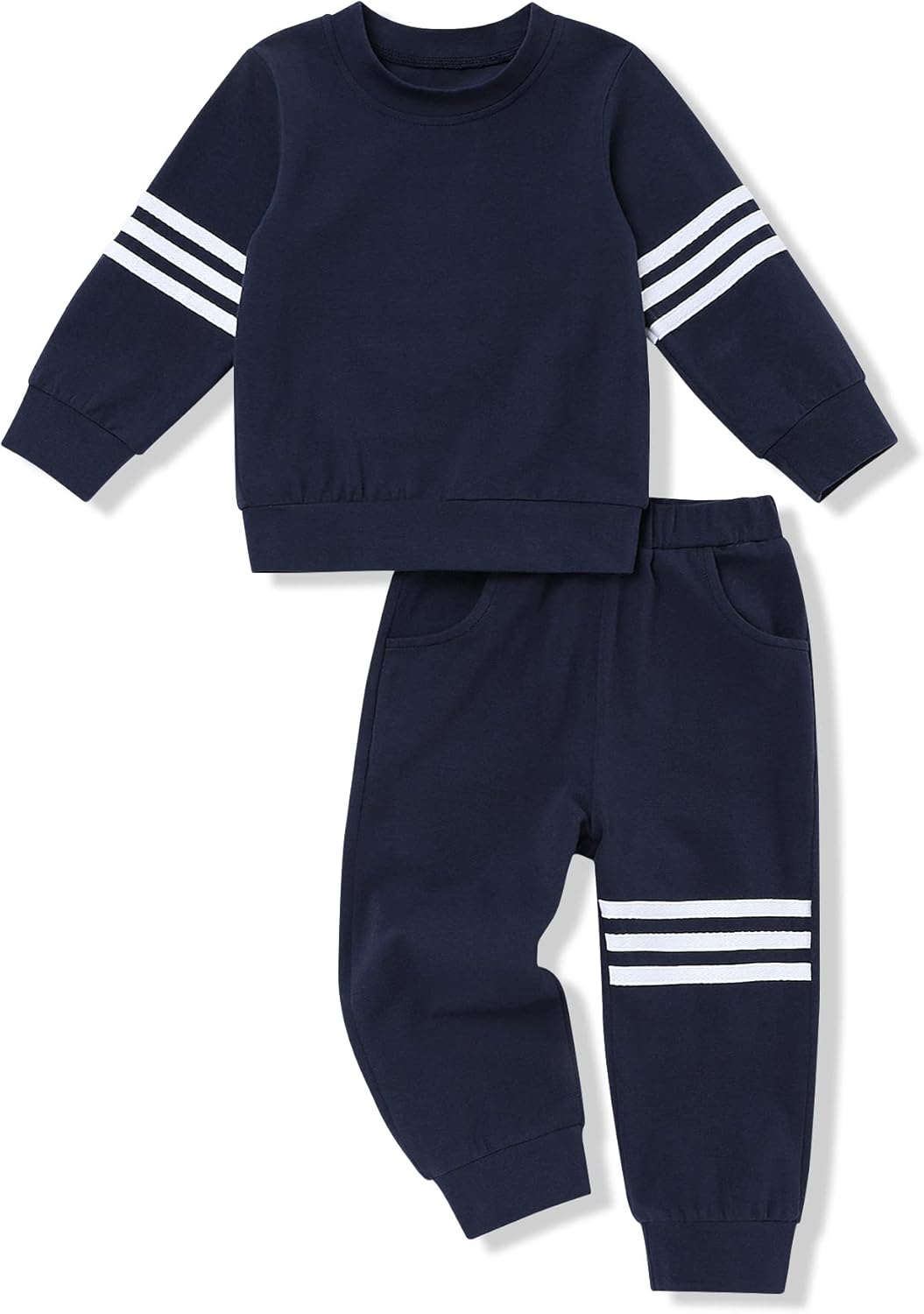 Fun Stripe Toddler Boys Clothing Set