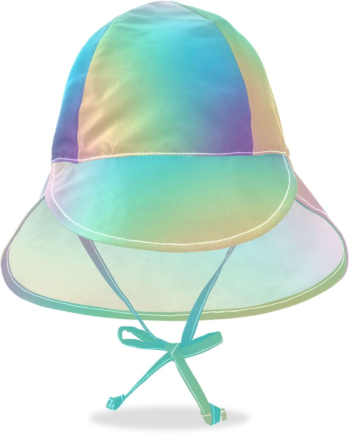 Pastel Rainbow Gradient Toddler Sun Hat