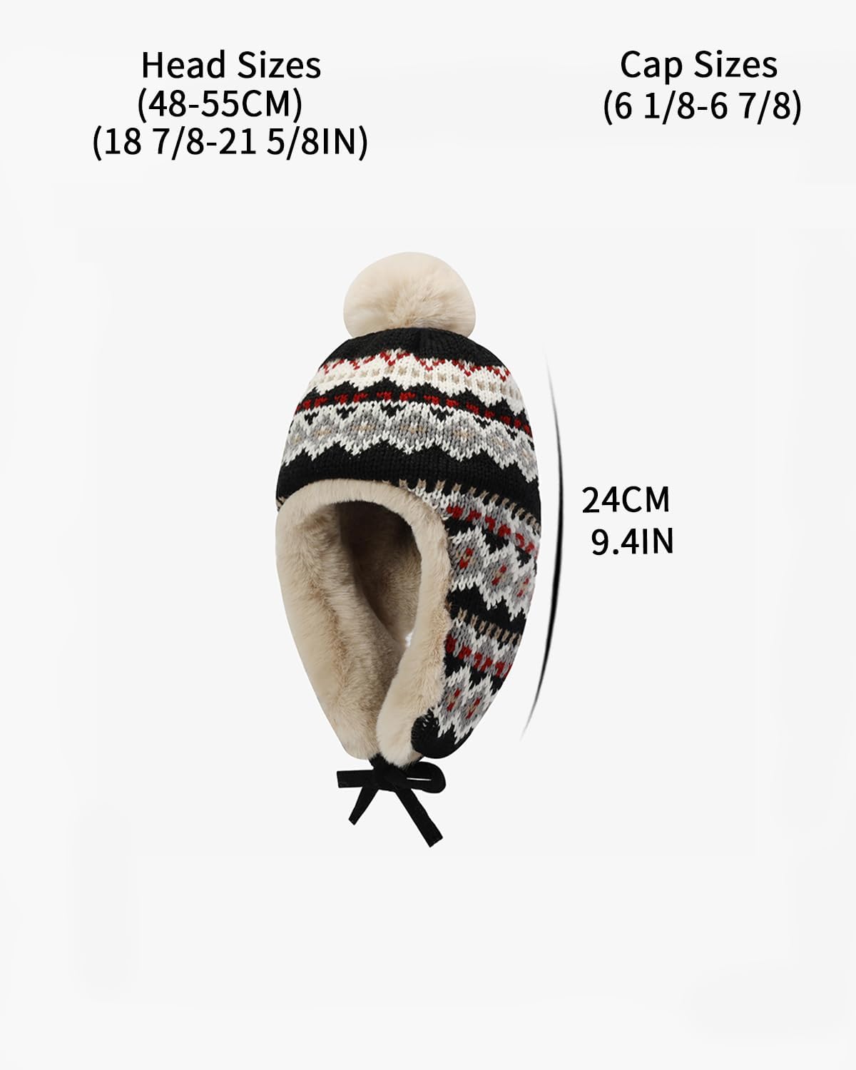 Marotow Toddler Boys Knit Kids Hat with Earflap