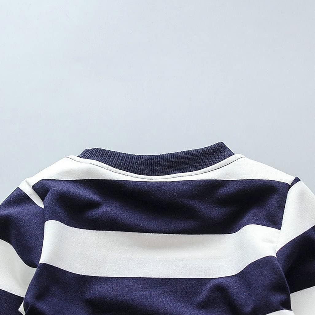 Striped Bear Outfit Soft Cotton Toddler