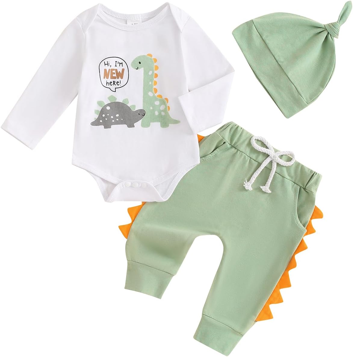 cloefairy dinosaur baby set - looser fit baby boys newborn beyond