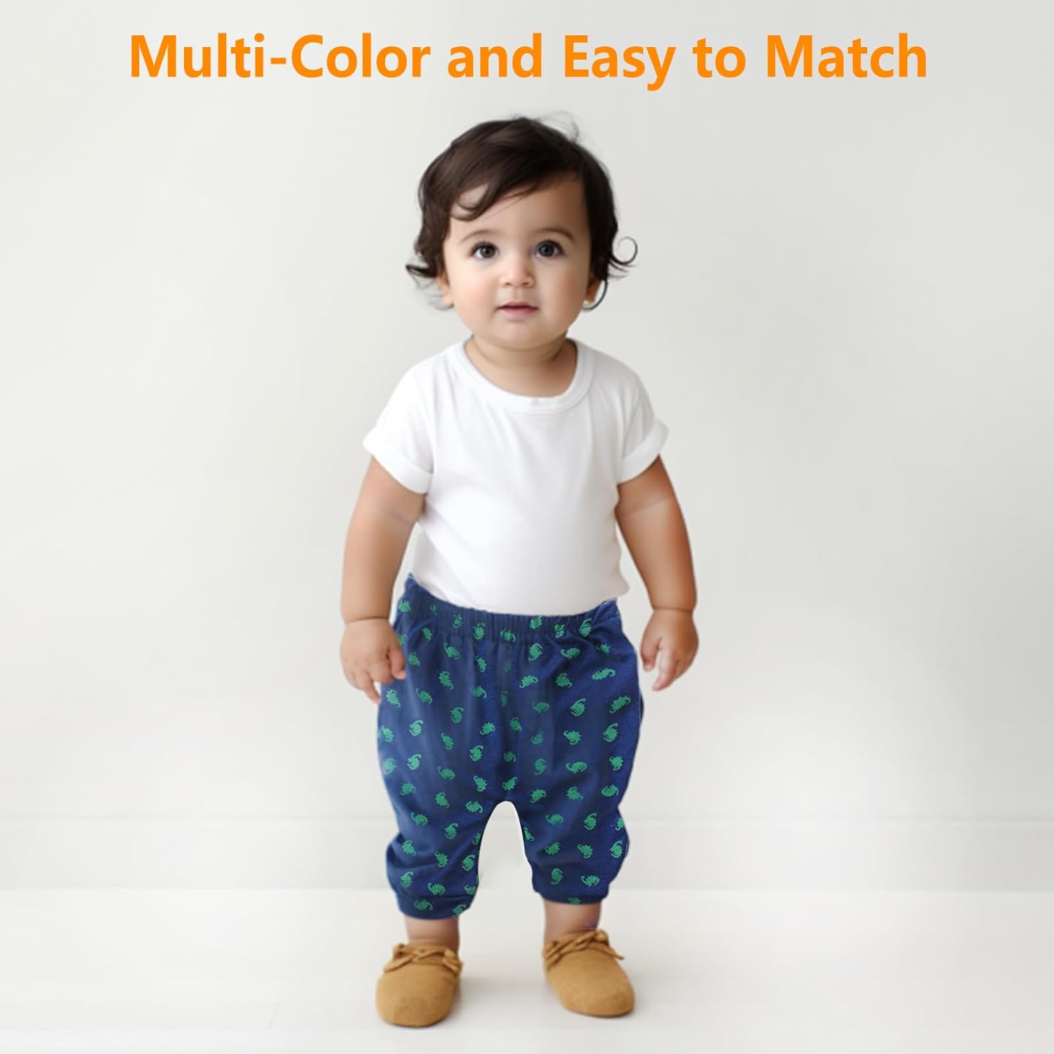 Hakochia Baby Jogger Pants Soft Stretchy 100 Cotton