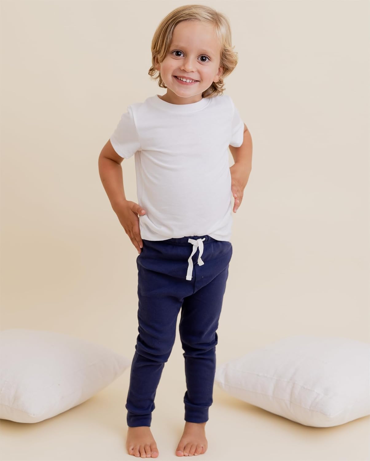Owlivia Organic Baby Pant Jogger for Infants Boys Girls