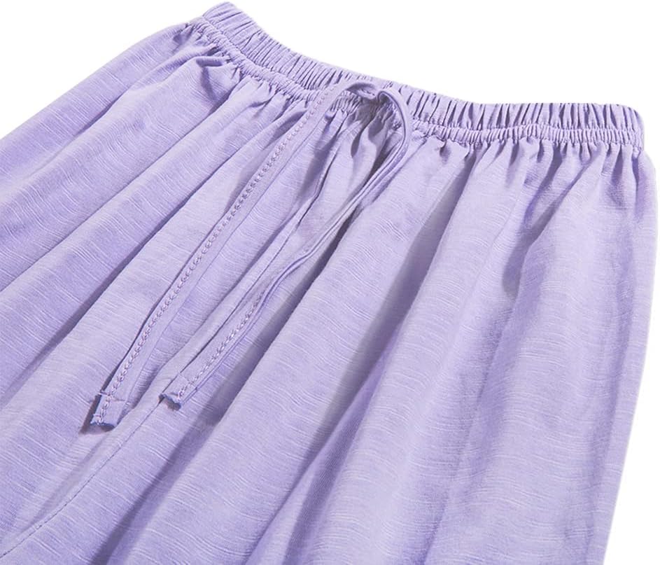 PAUBOLI Baby Long Bloomers - Soft Cotton Harem Pants for Kids 12M-7T