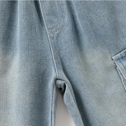 T toddler boys washed distressed denim joggers