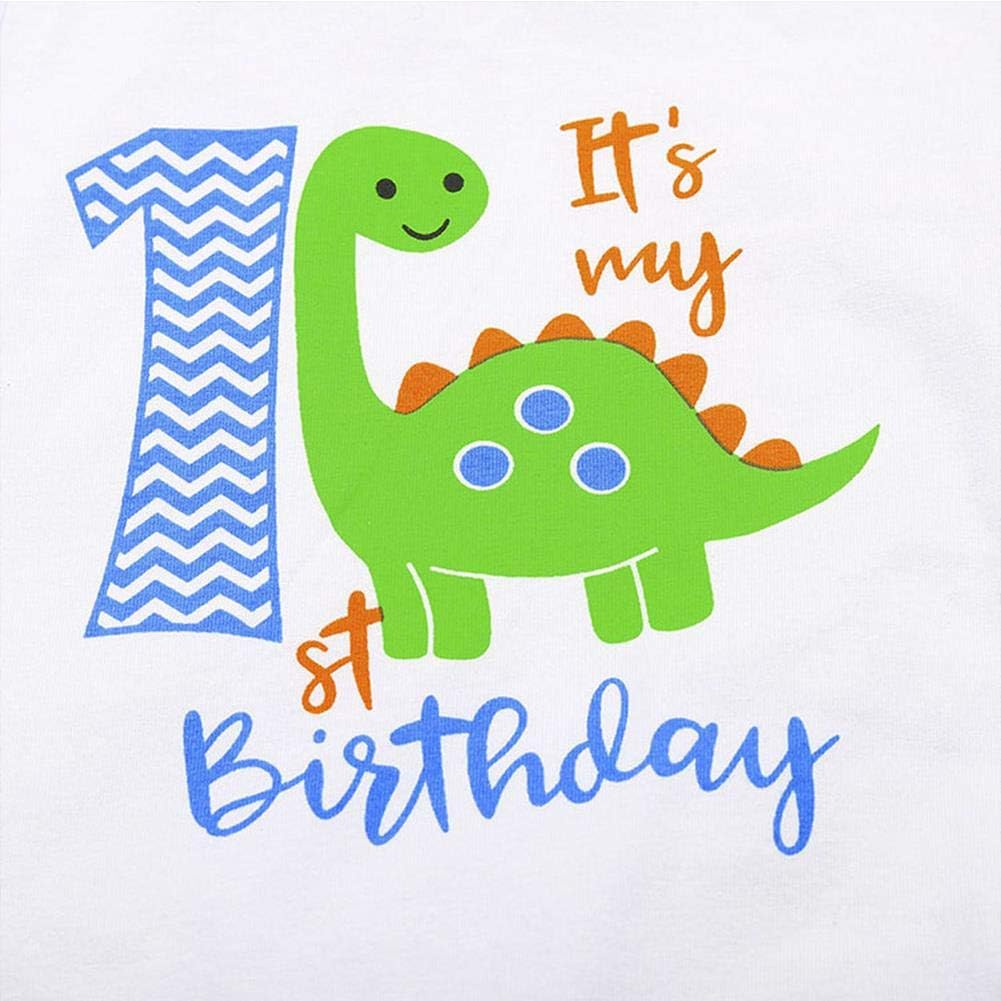 ODASDO Baby Boy 1st Birthday Party Diaper Smash Outfit Set