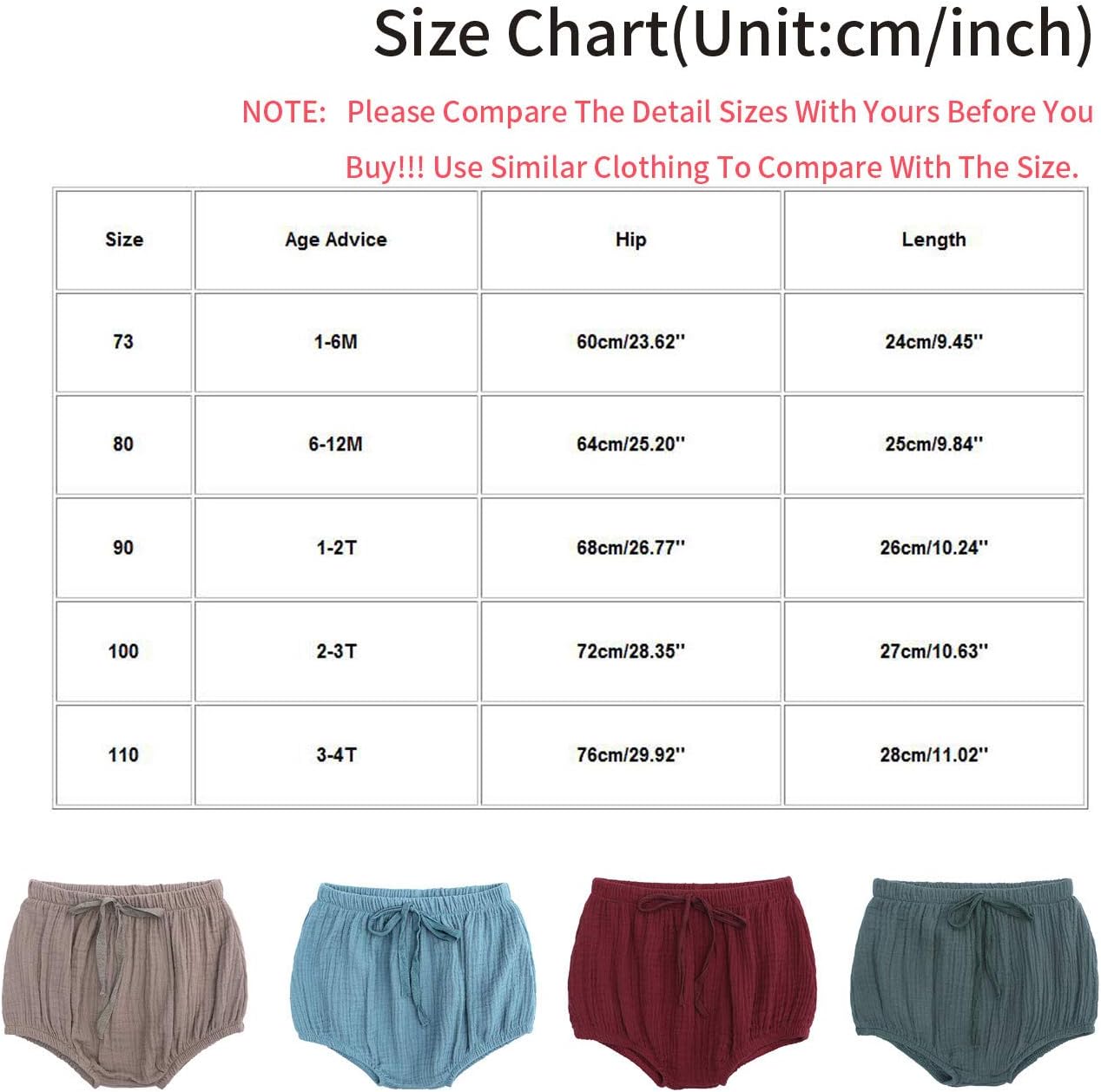 Kapsrqst Unisex Cotton Linen Shorts for Kids