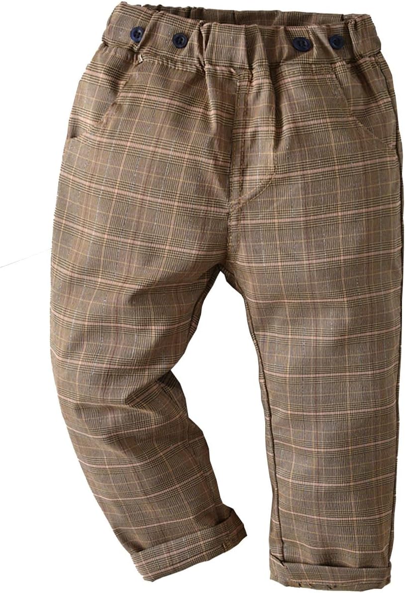 Trendy Plaid Fall Winter Suit for Kids