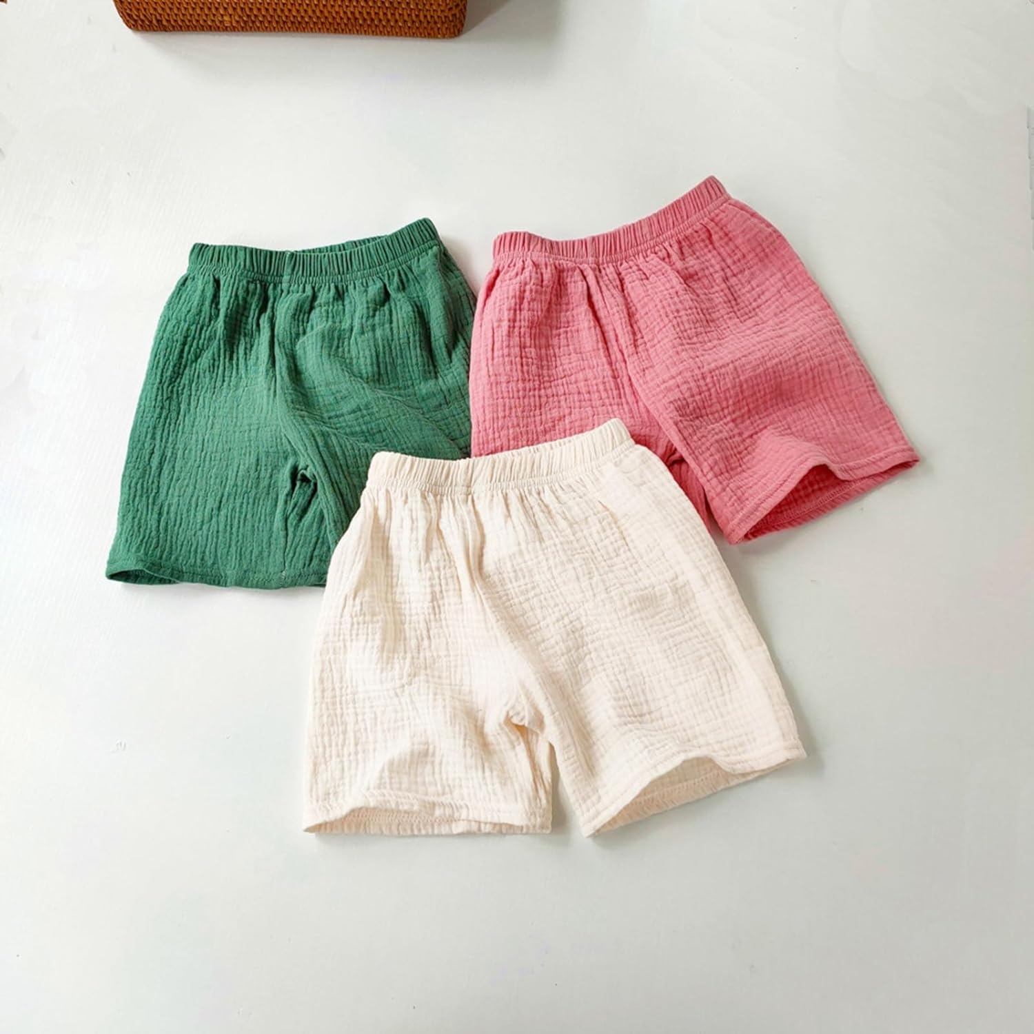 Toddler Cotton Harem Pants with Pockets and Elastic Waist
