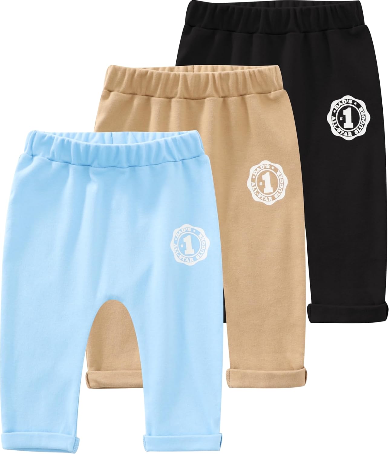 Adjustable Cotton Bottoms for Babies 3-Pack Soft and Comfortable