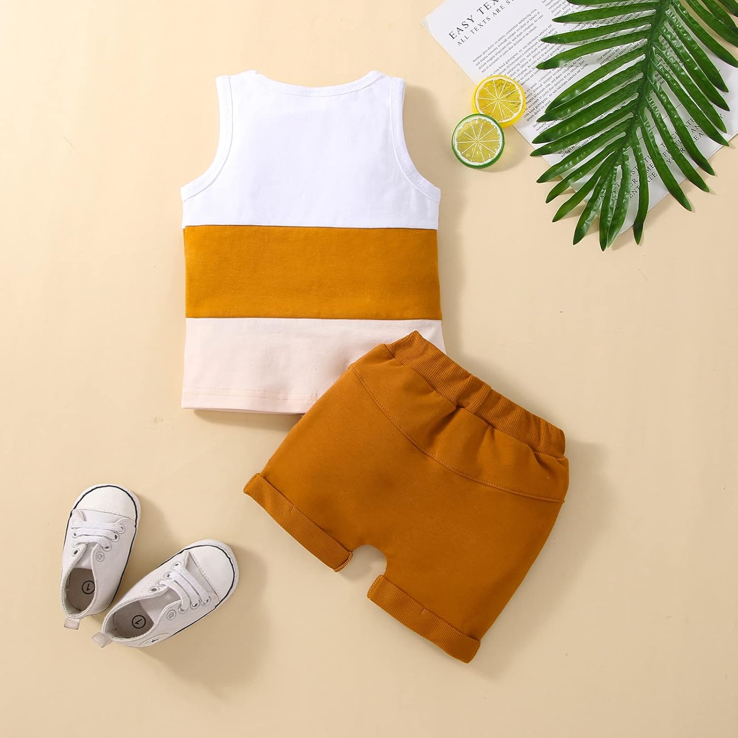 LIOMENGZI Infant Baby Outfit tropical summer beach clothes