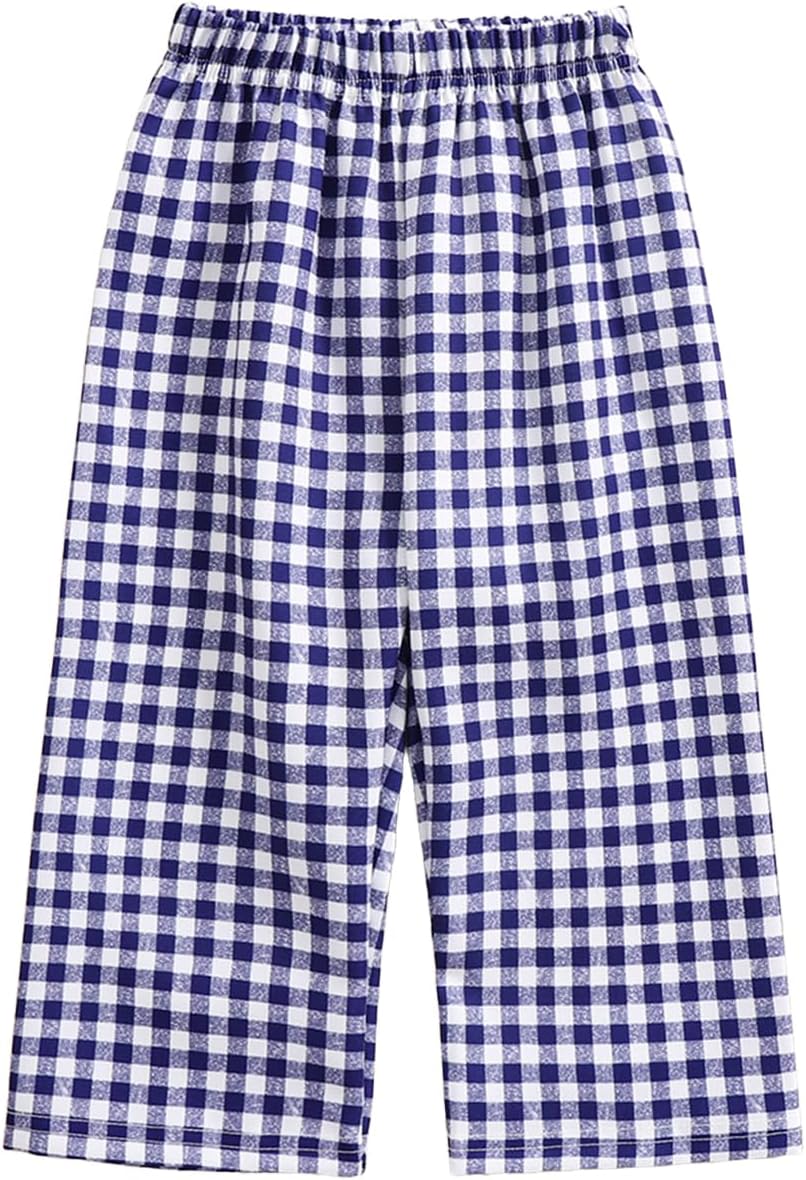 Biayx Baby Plaid Casual Pants