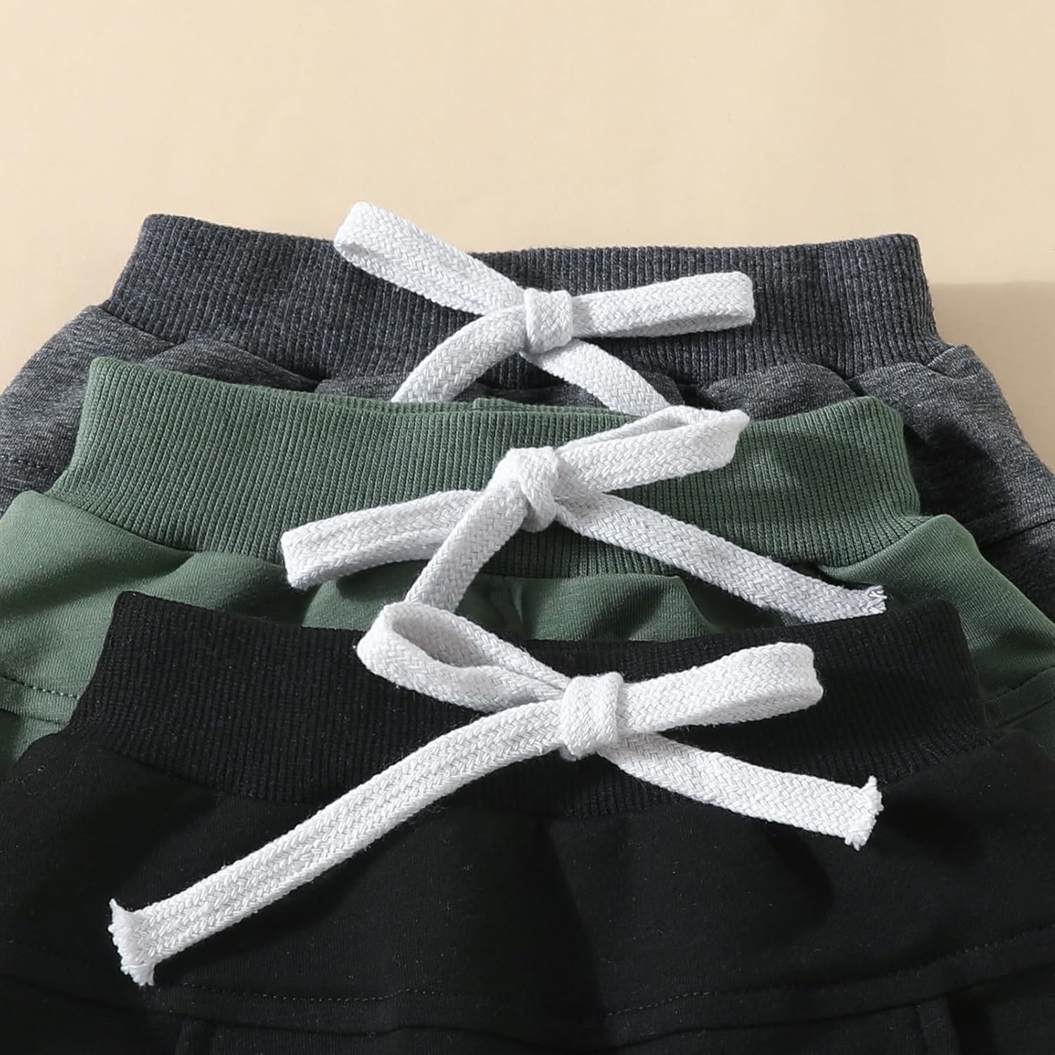 3 Pack Toddler Boy Girl Cotton Pants