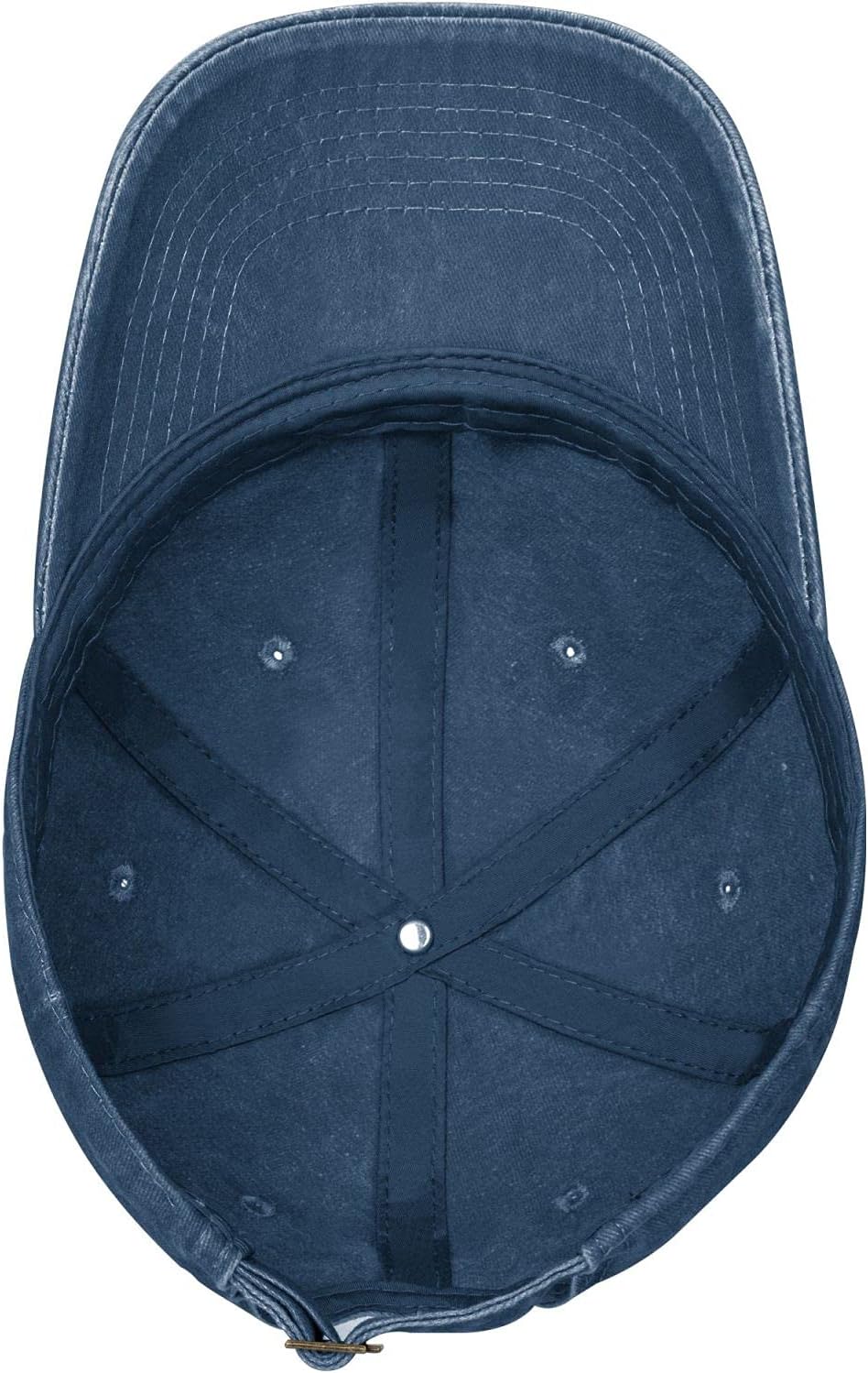 Adjustable Baby Hat Distressed Denim