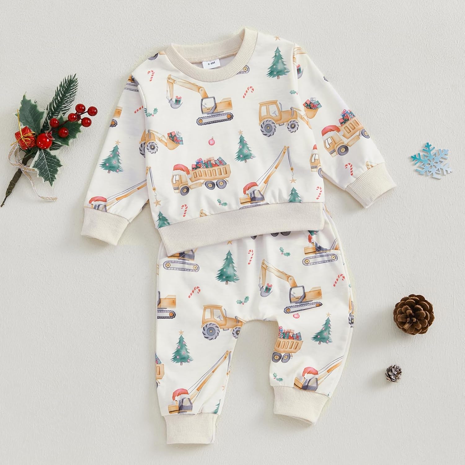 Toddler Boys Track Heart Print Preschool Set