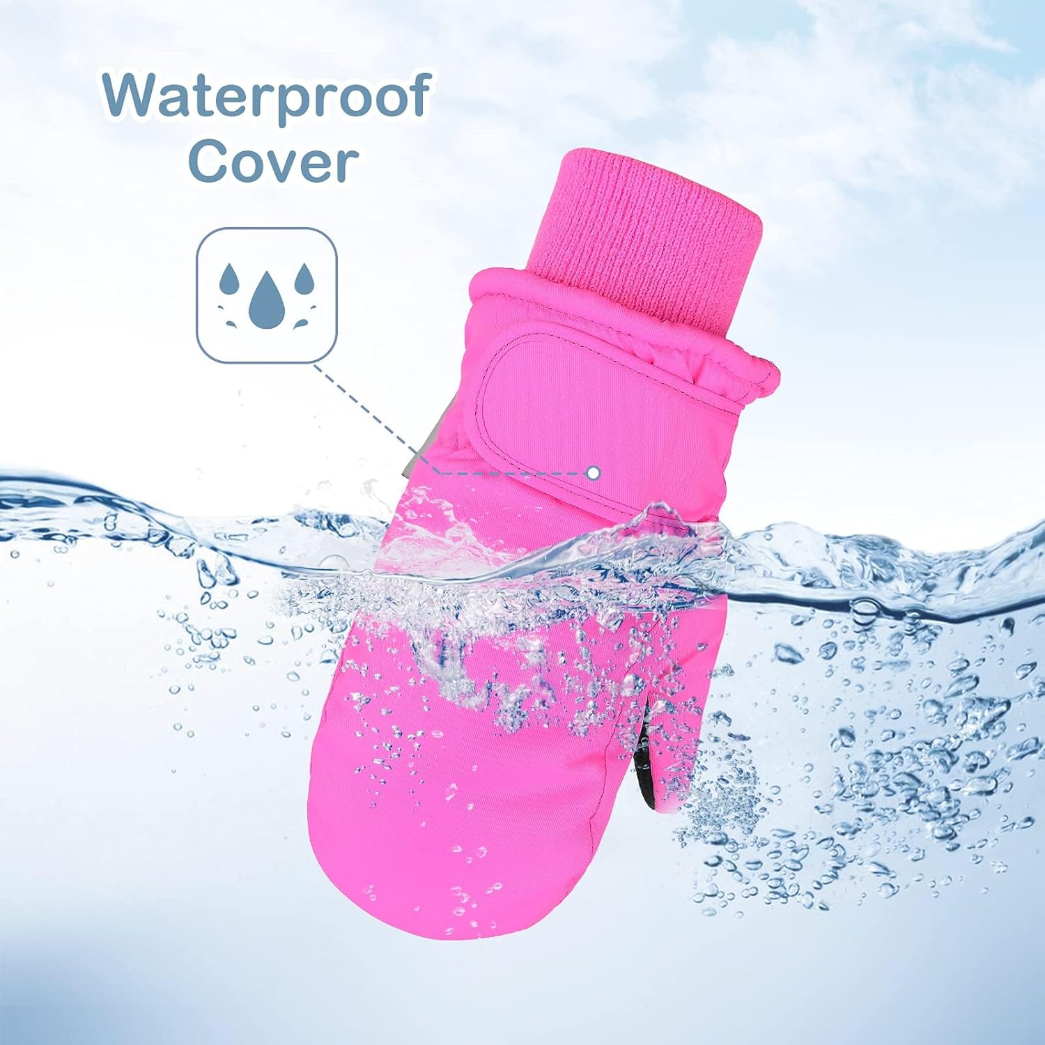 Soft Warm Waterproof Windproof Easy-on Stay on Anti-lost Safety Winter Gear