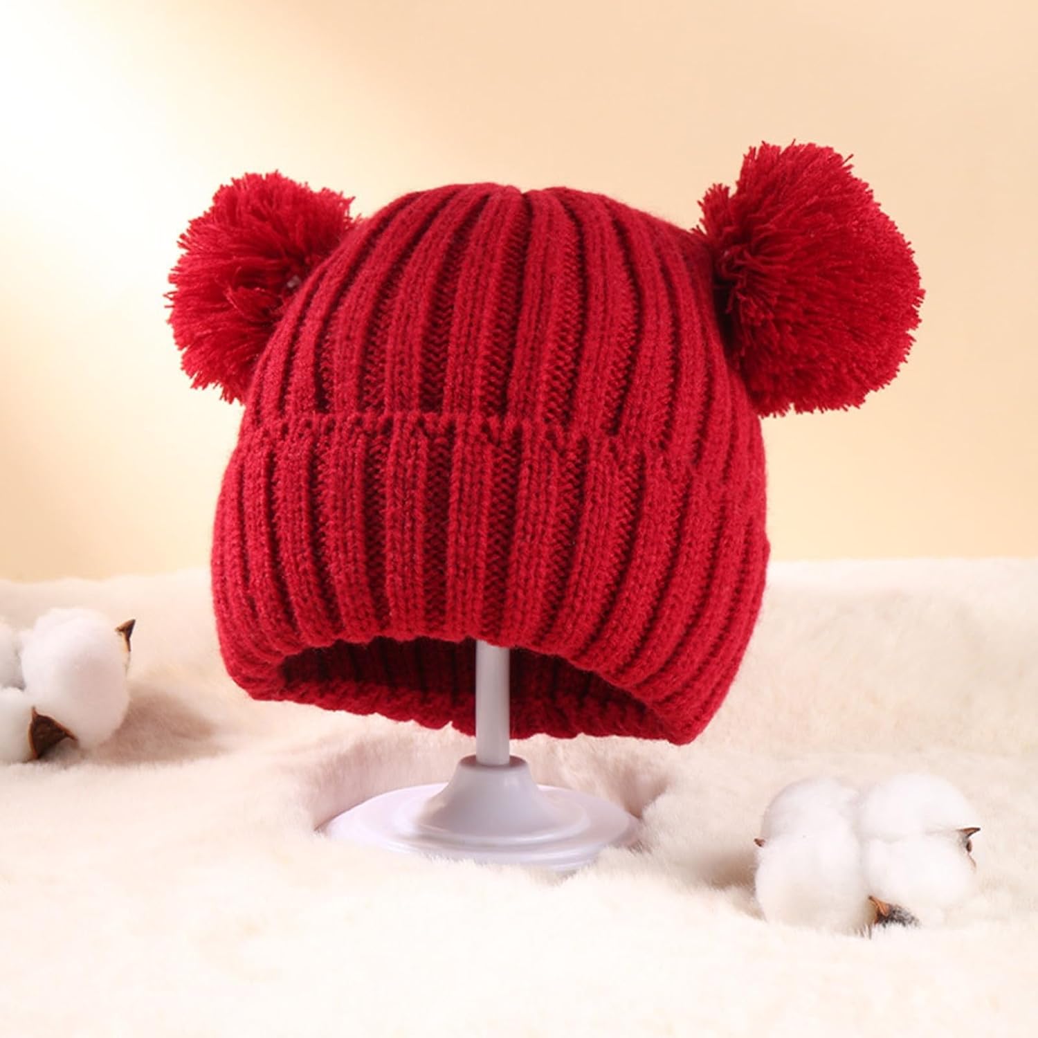 Winter Kids Knitted Hats Scarf Set Warm Comfortable for Kids