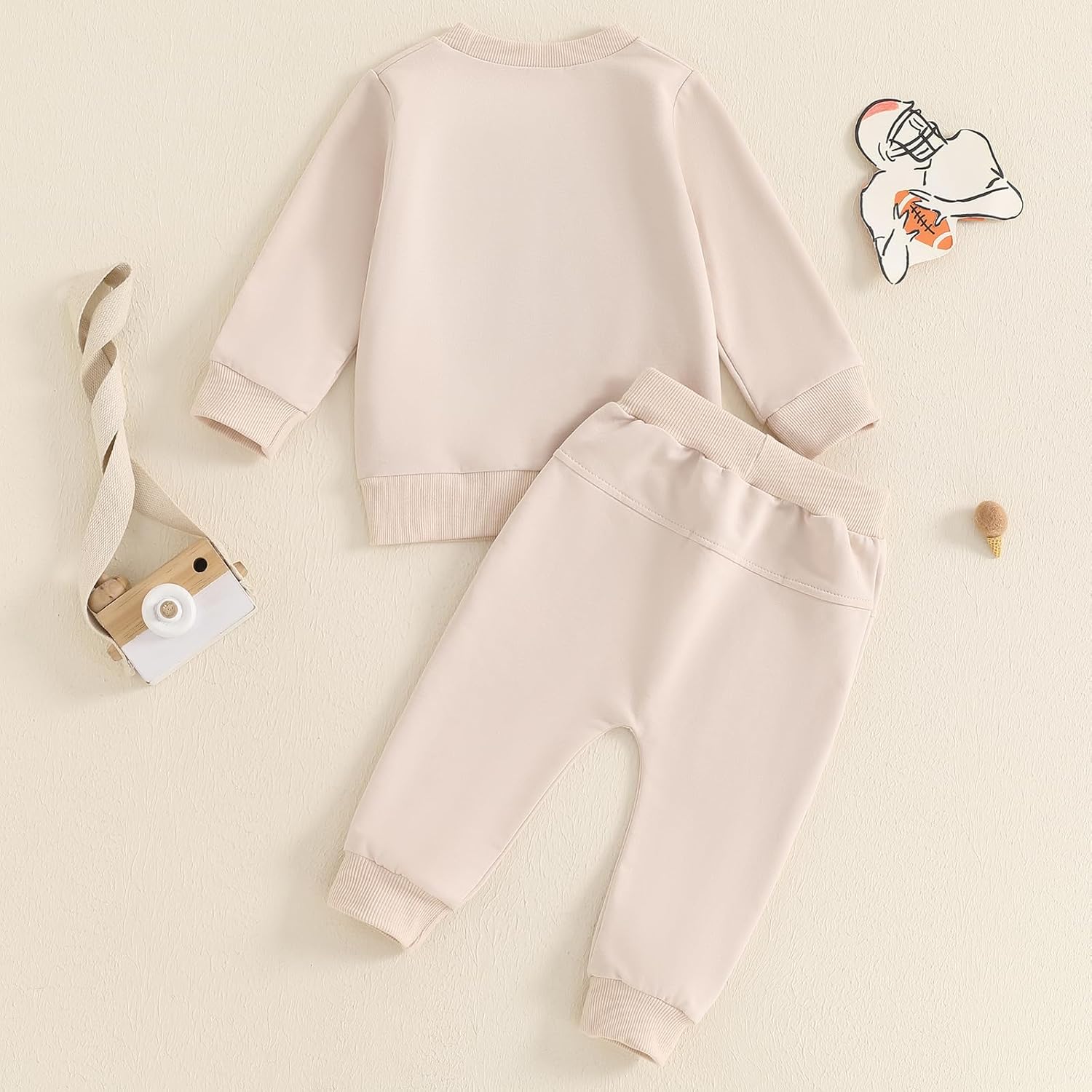 Muasaaluxi Toddler Boy Football Outfit Comfort Style