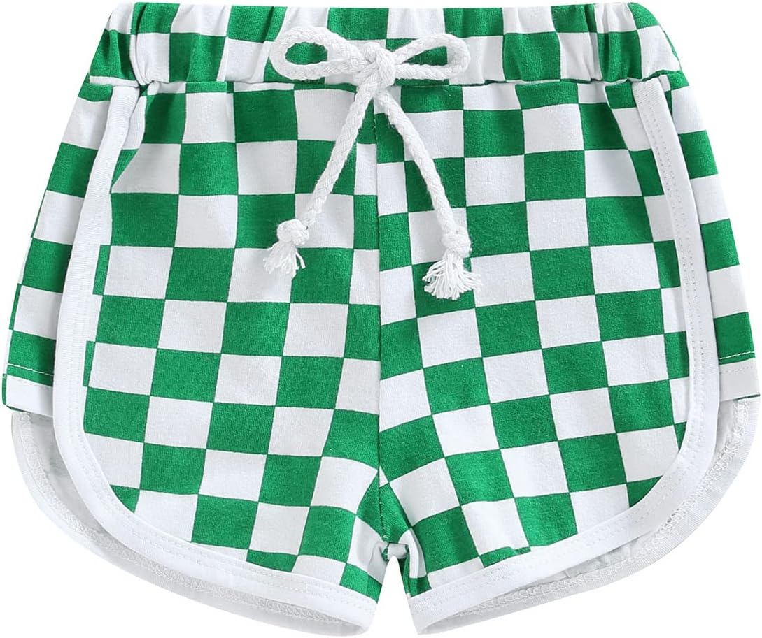 Summer Cotton Plaid Shorts for Baby