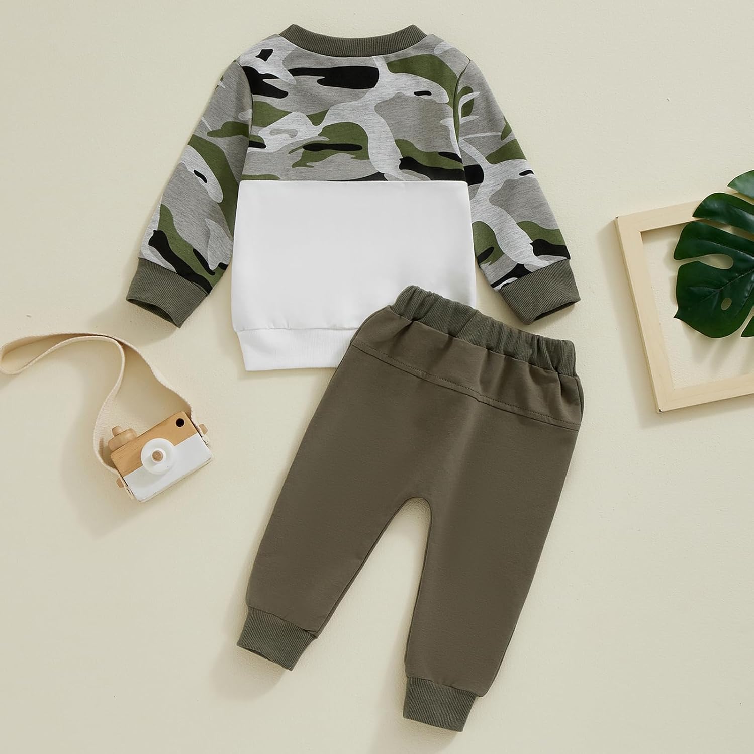 Pudcoco Toddler Fall Winter Camouflage outfit