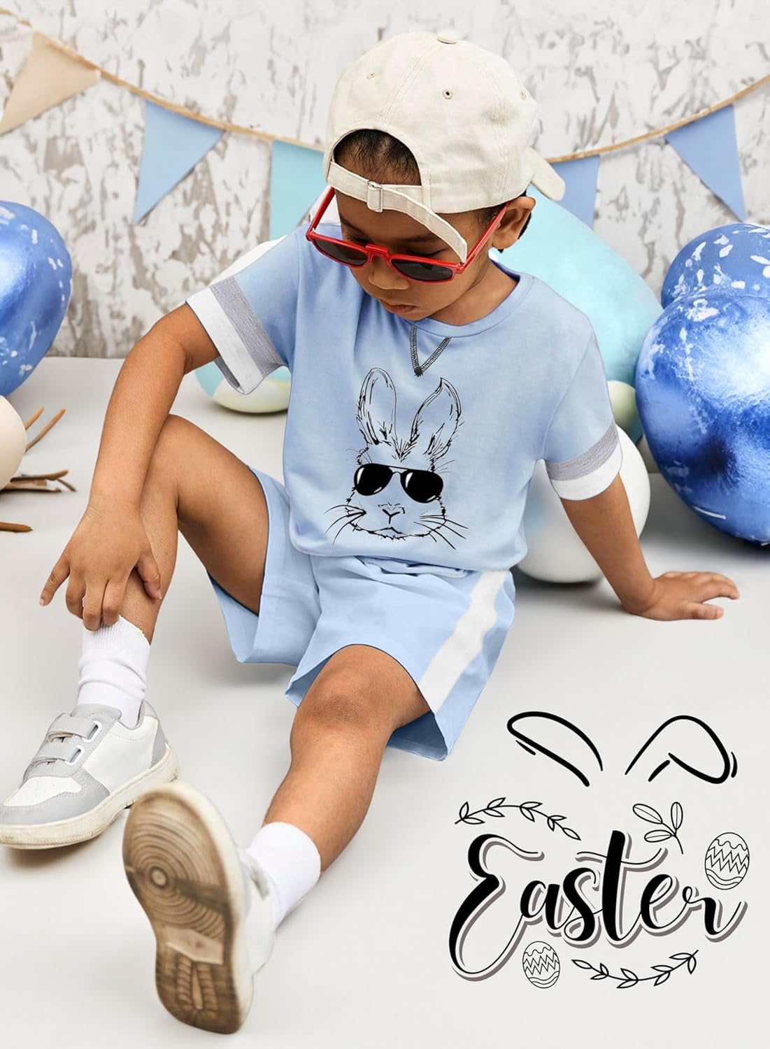 Easter Outfit Toddler Senior Boys - Contrast Side Sleeves