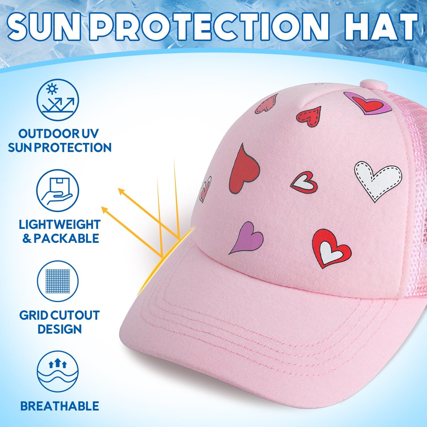 HongTeiya Toddler Baseball Cap for Kids Ages 2-5T