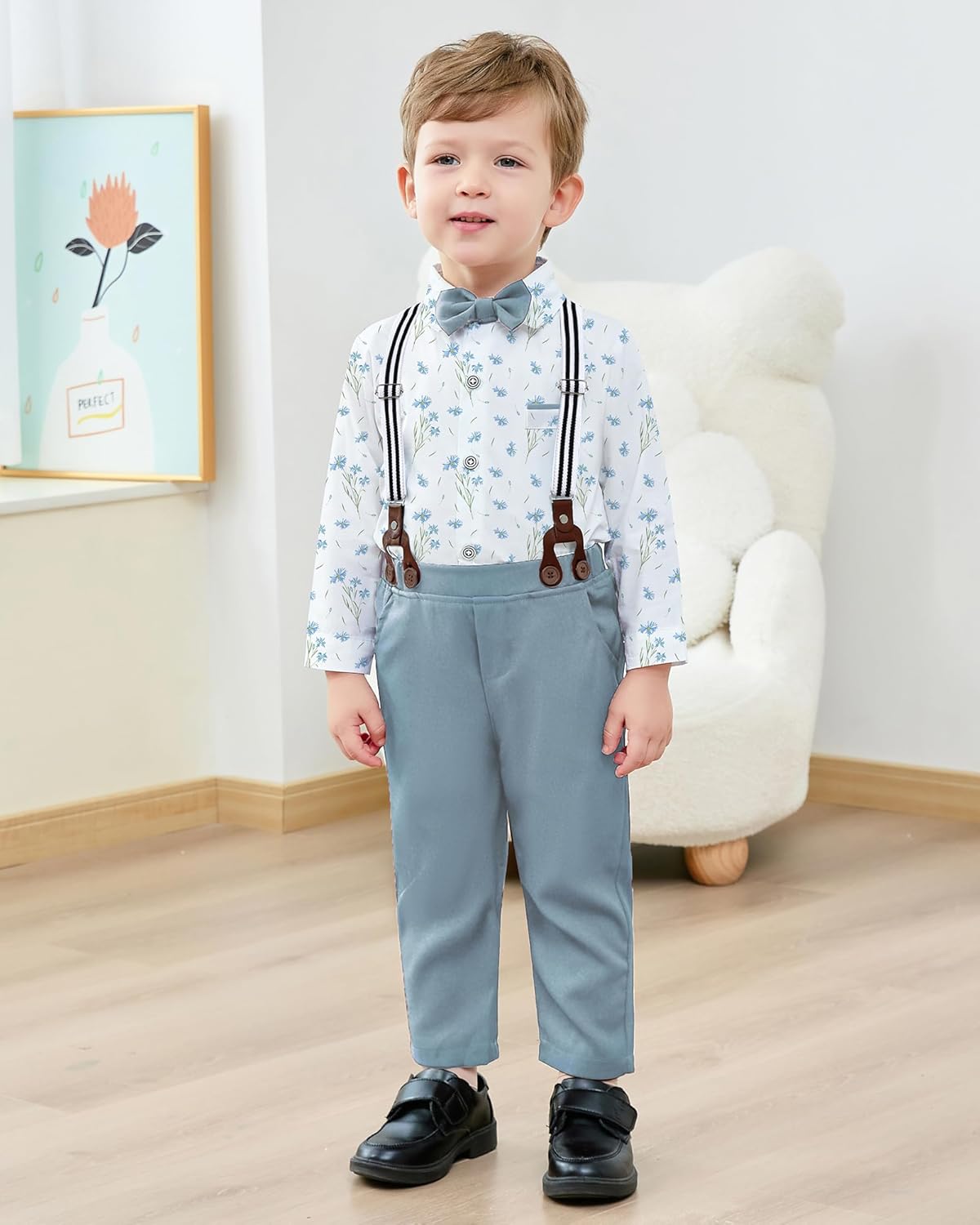 ZOEREA Toddler Boy Formal Suit Set 1-5T