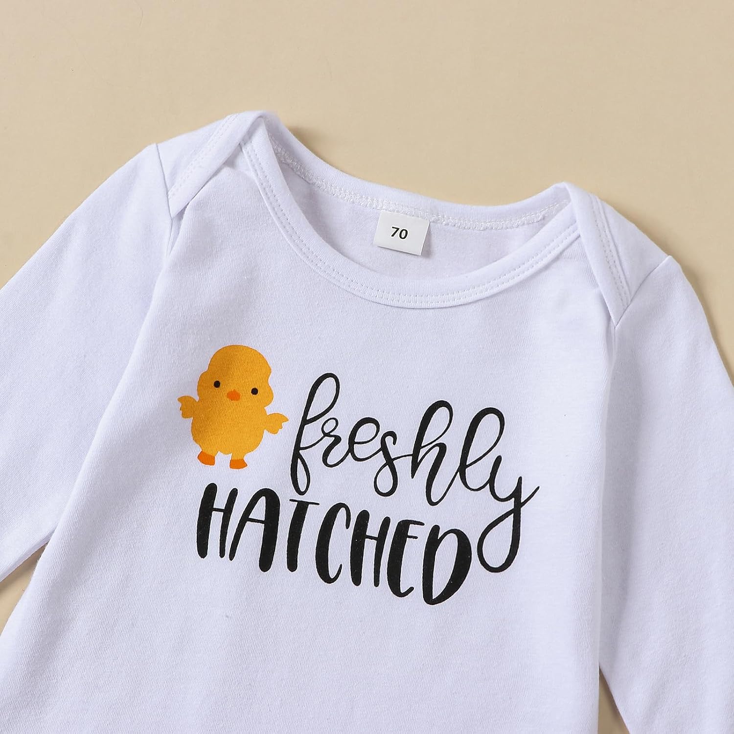 Infant Boy Farm Letter Bodysuit Set with Hat 0-18 Months