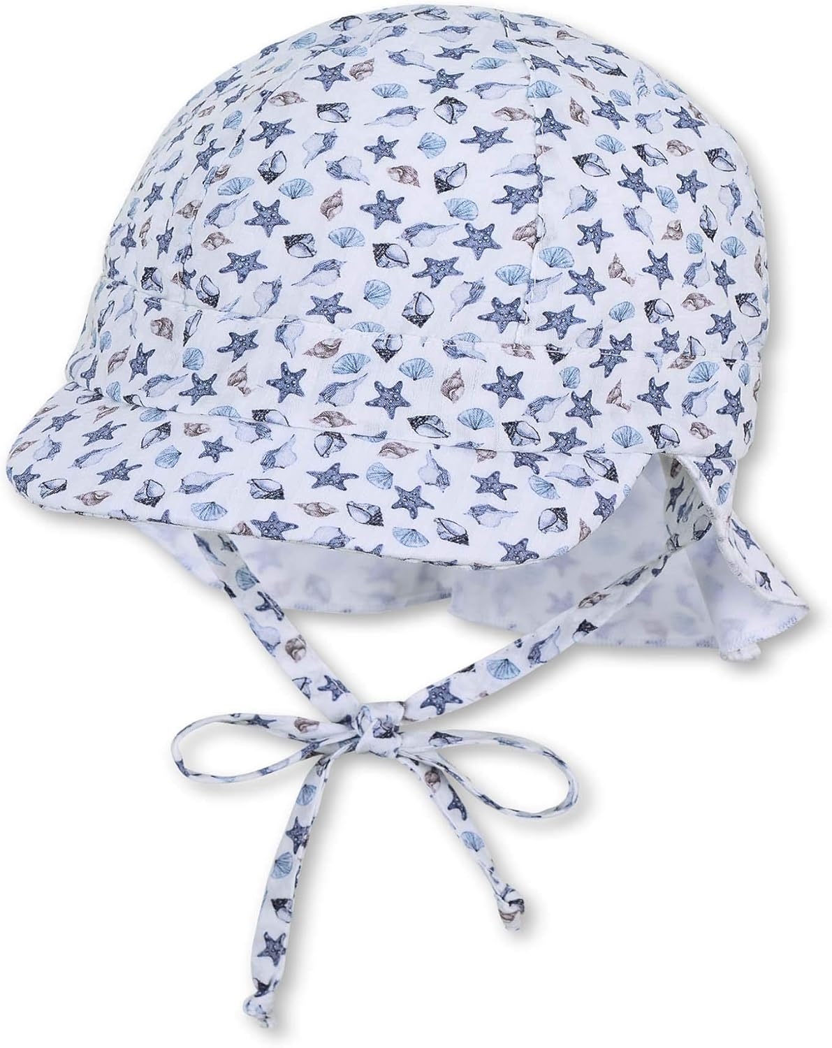 Sterntaler Baby Boys Peaked Cap with Neck Protection