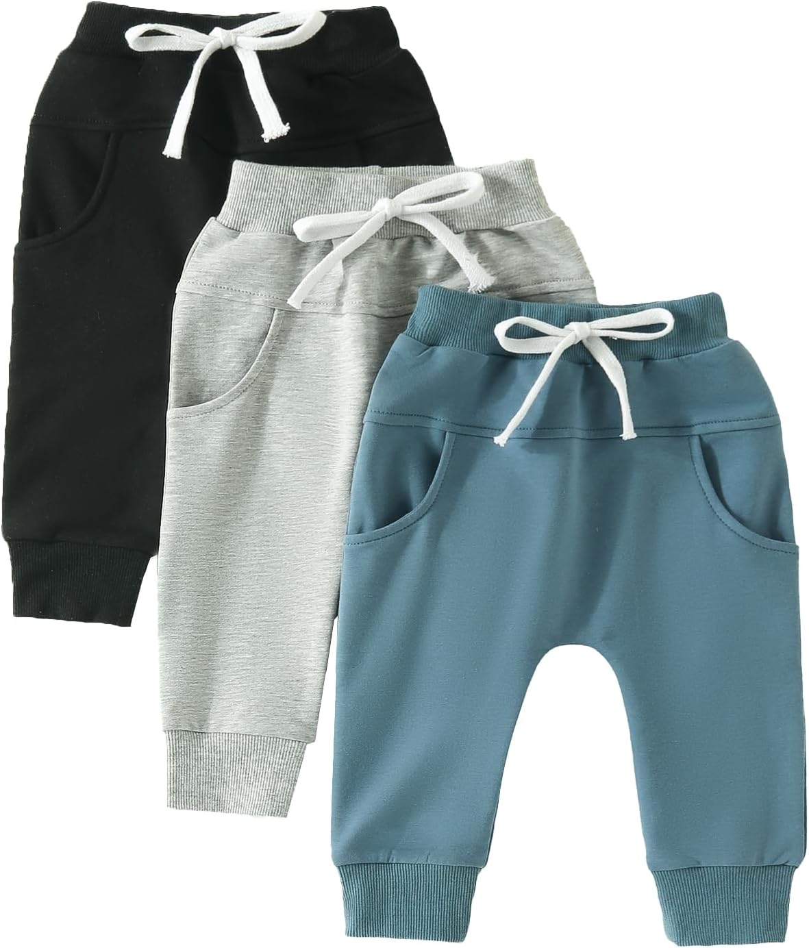 Sayoo Kids Harem Pants for Toddler Boys with Premium Cotton