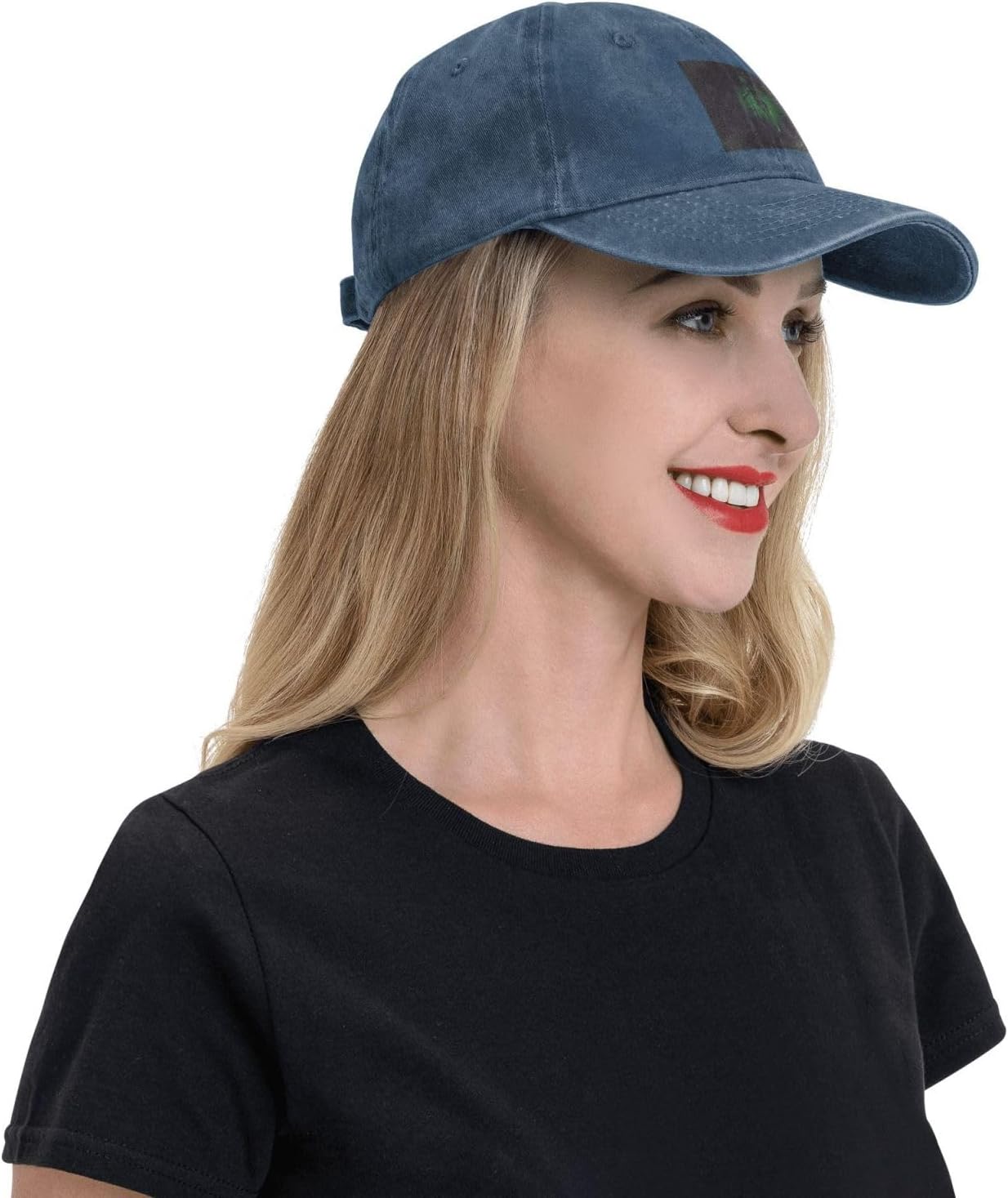 Adjustable Baby Hat Distressed Denim