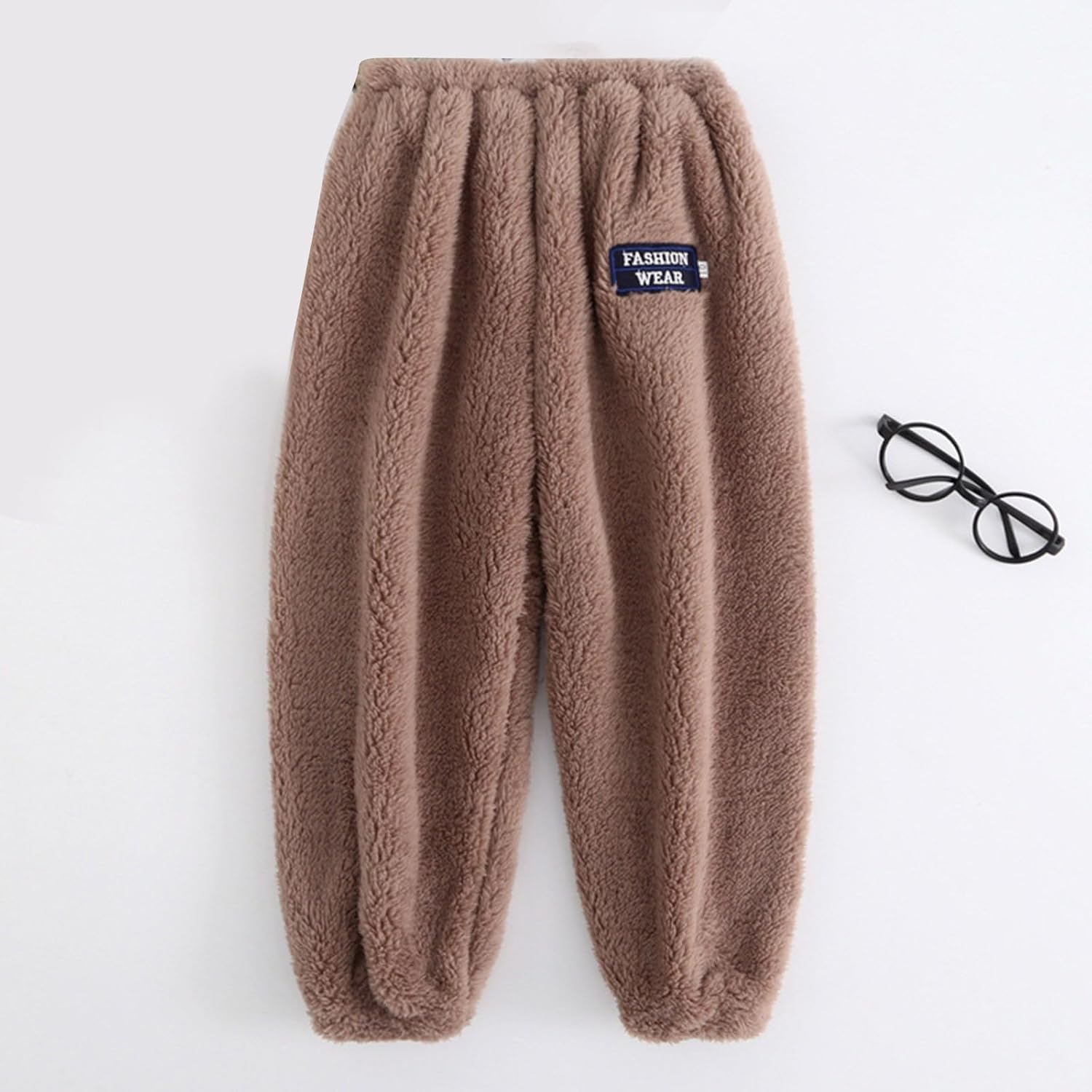 Hfolob Elastic Wide Corduroy Pants for Kids Boys