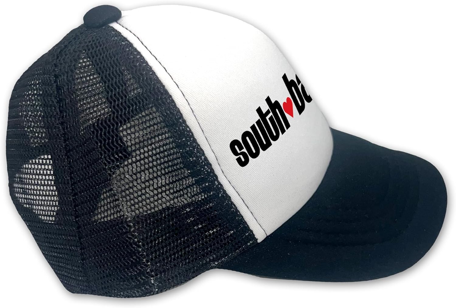 Sol Baby South Bay Love Black Adjustable Snapback Mesh Trucker Hat