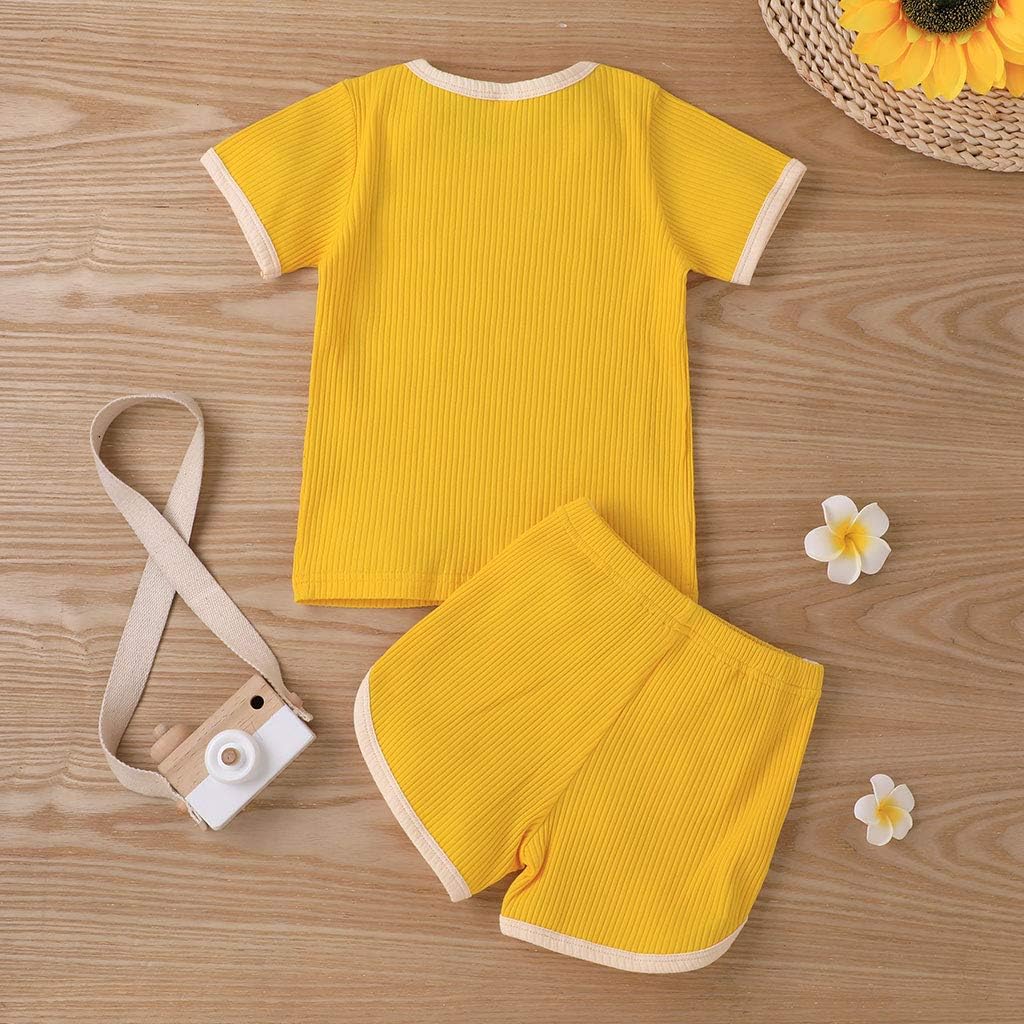 Sleek Adorable Toddler Summer Outfit Set for Boys Girls