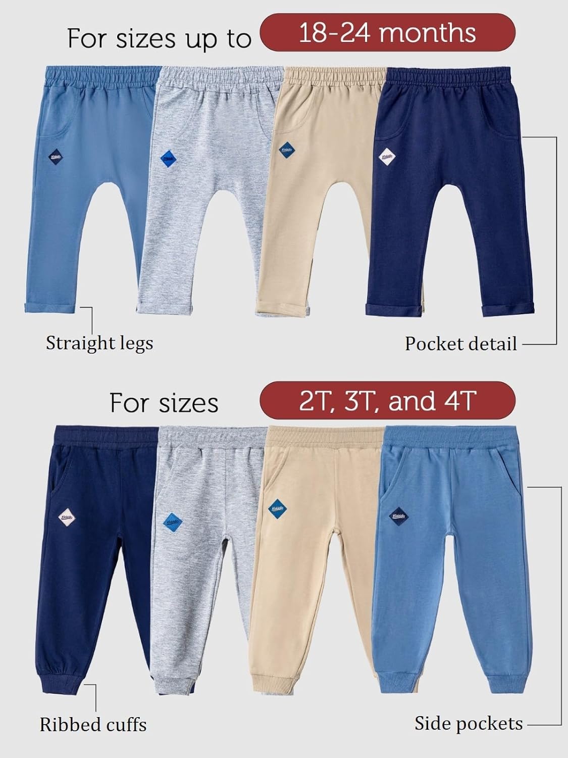 Comfortable Soft Jogger Pants for Babies