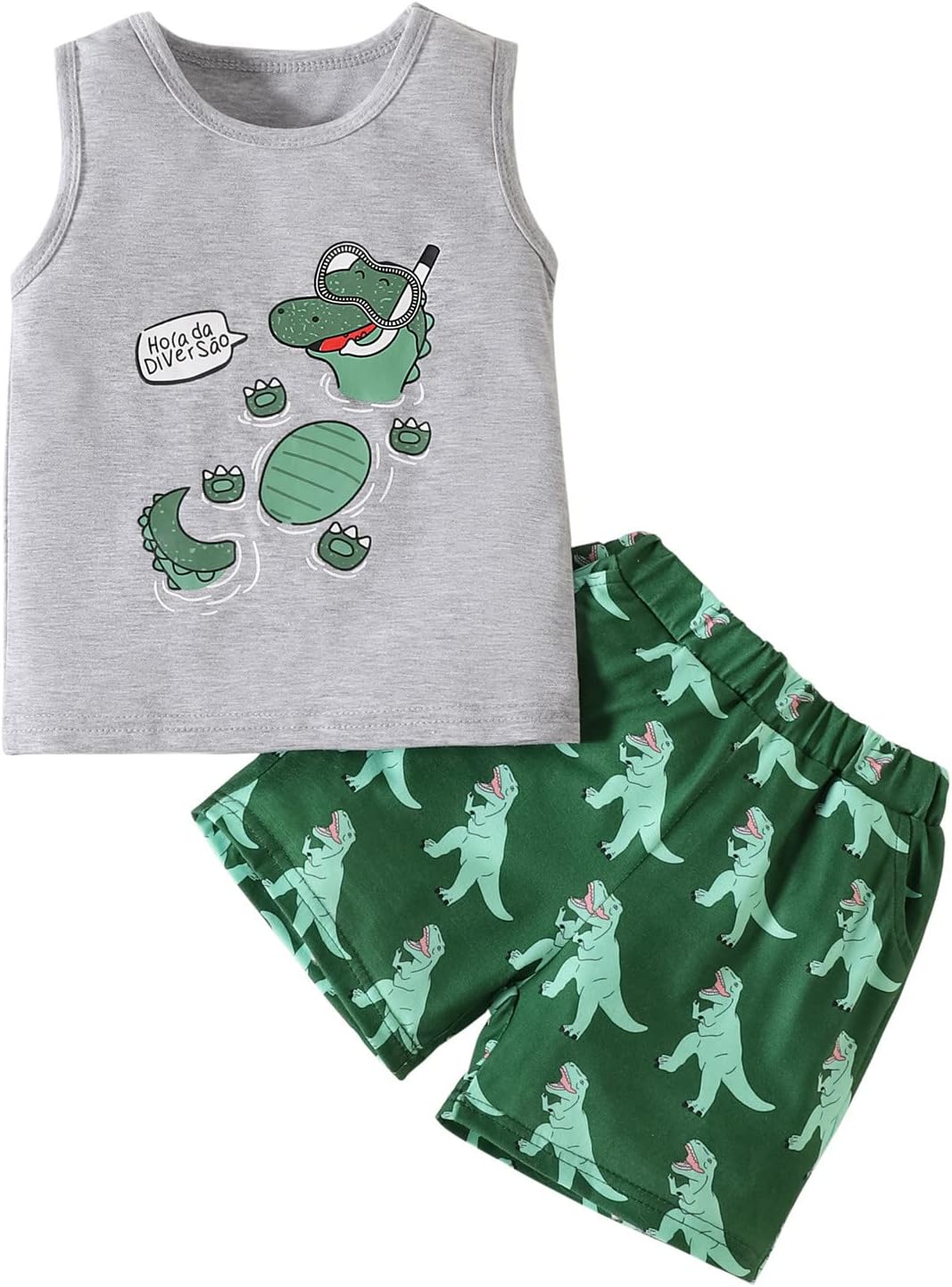 Adorable Summer Outfit for Babies Dinosaur Vest More