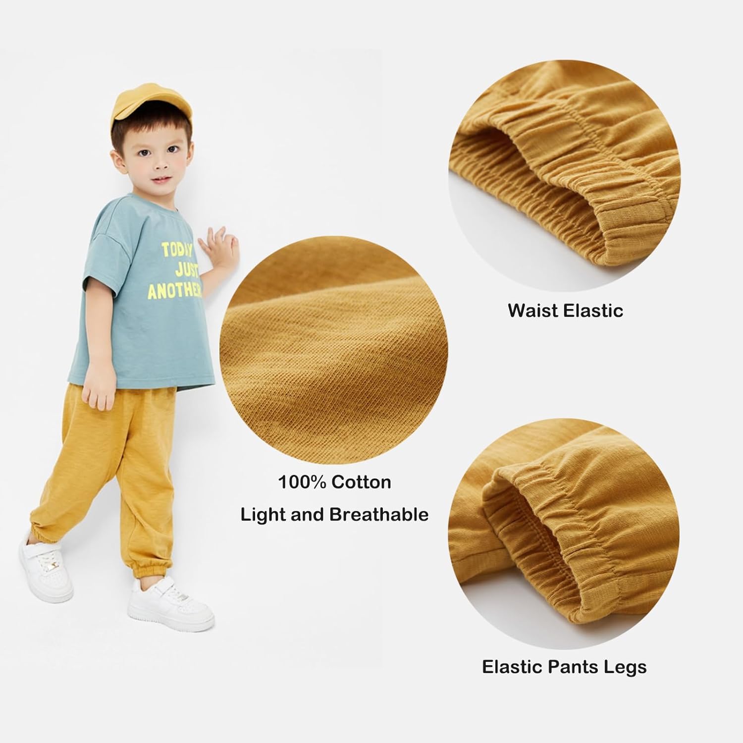 WATOCHE Toddler Boys 3-Pack Long Bloomers