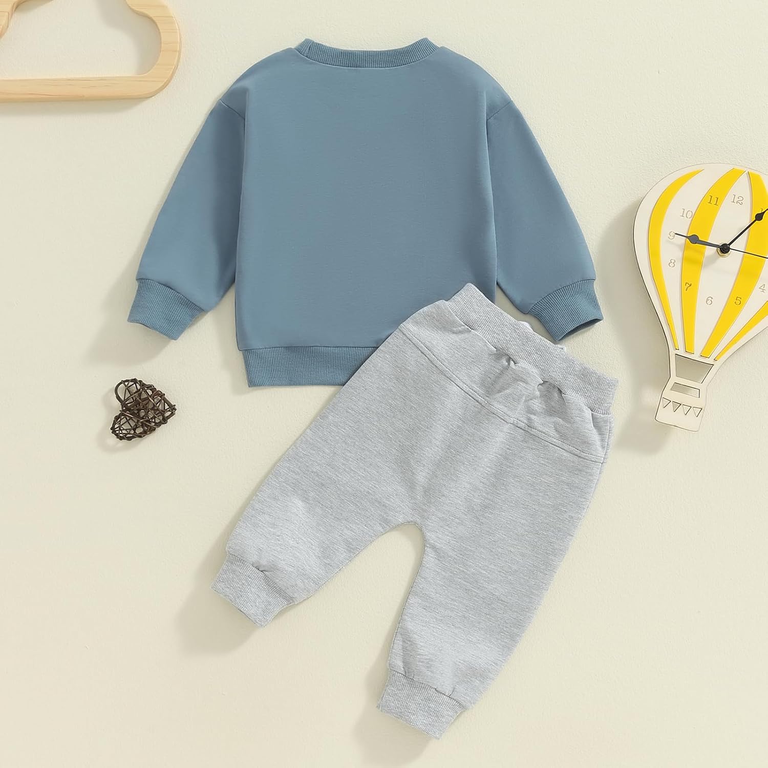 Toddler Set Letter Print Winter Outfit for Baby Boys