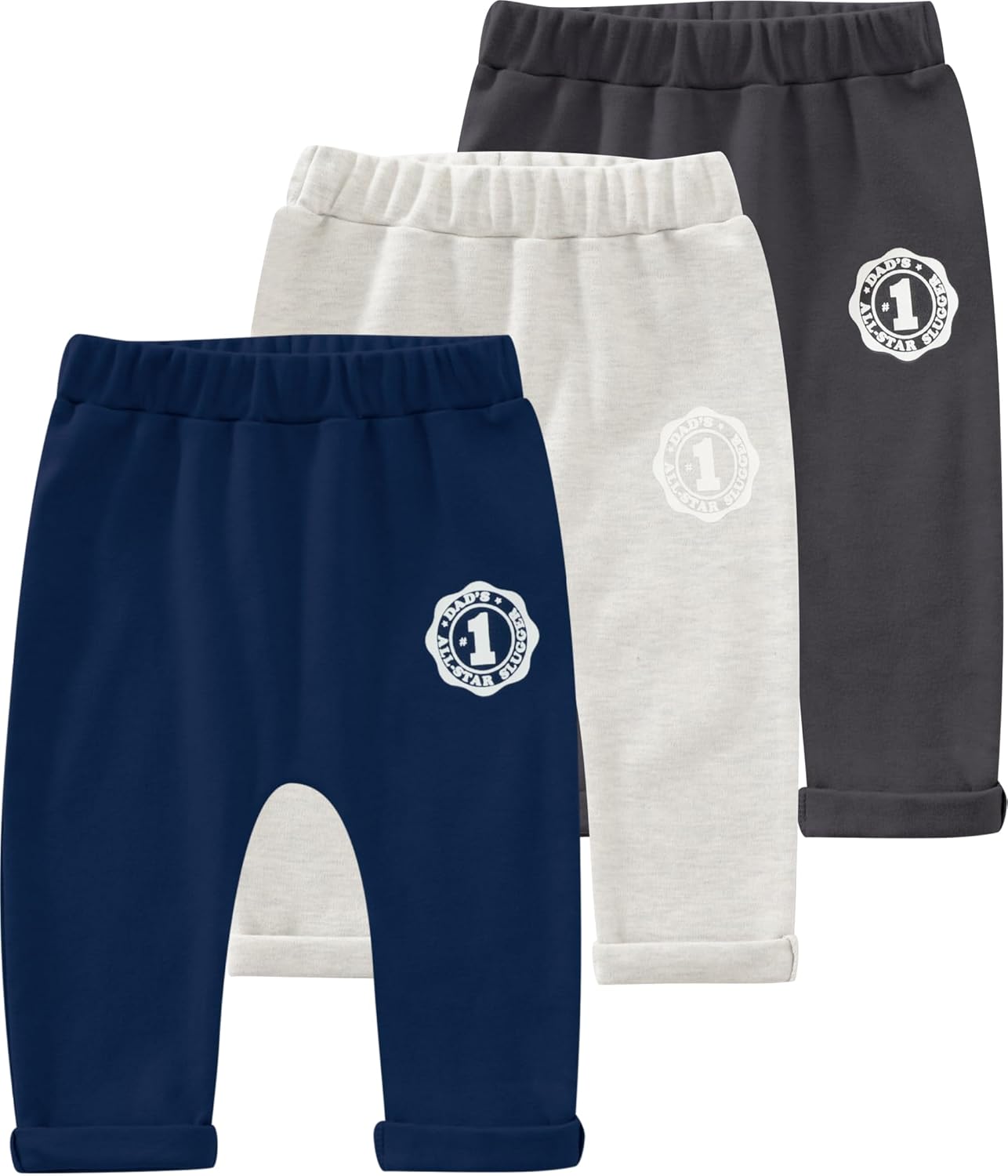 JARMAKO Baby Boys Soft Cotton Joggers Newborn to 18 Months