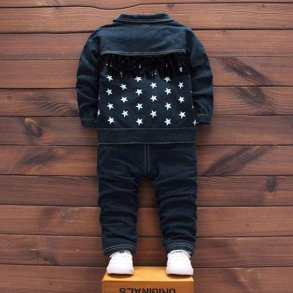 3-Piece Complete Denim Jacket for Boys Fall Winter Style