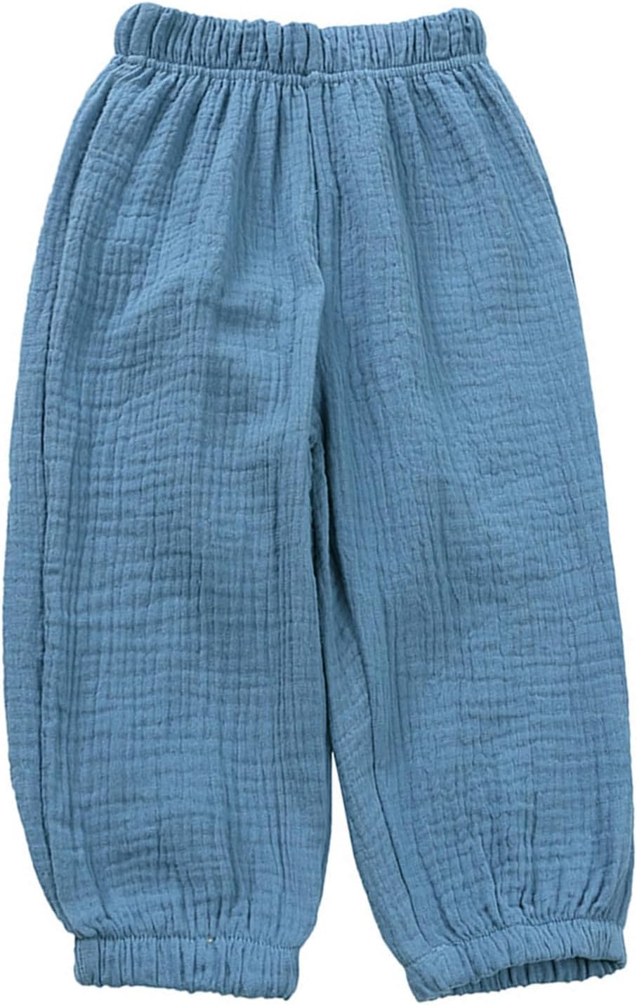 3-Piece Kids Cotton Linen Elastic Trousers