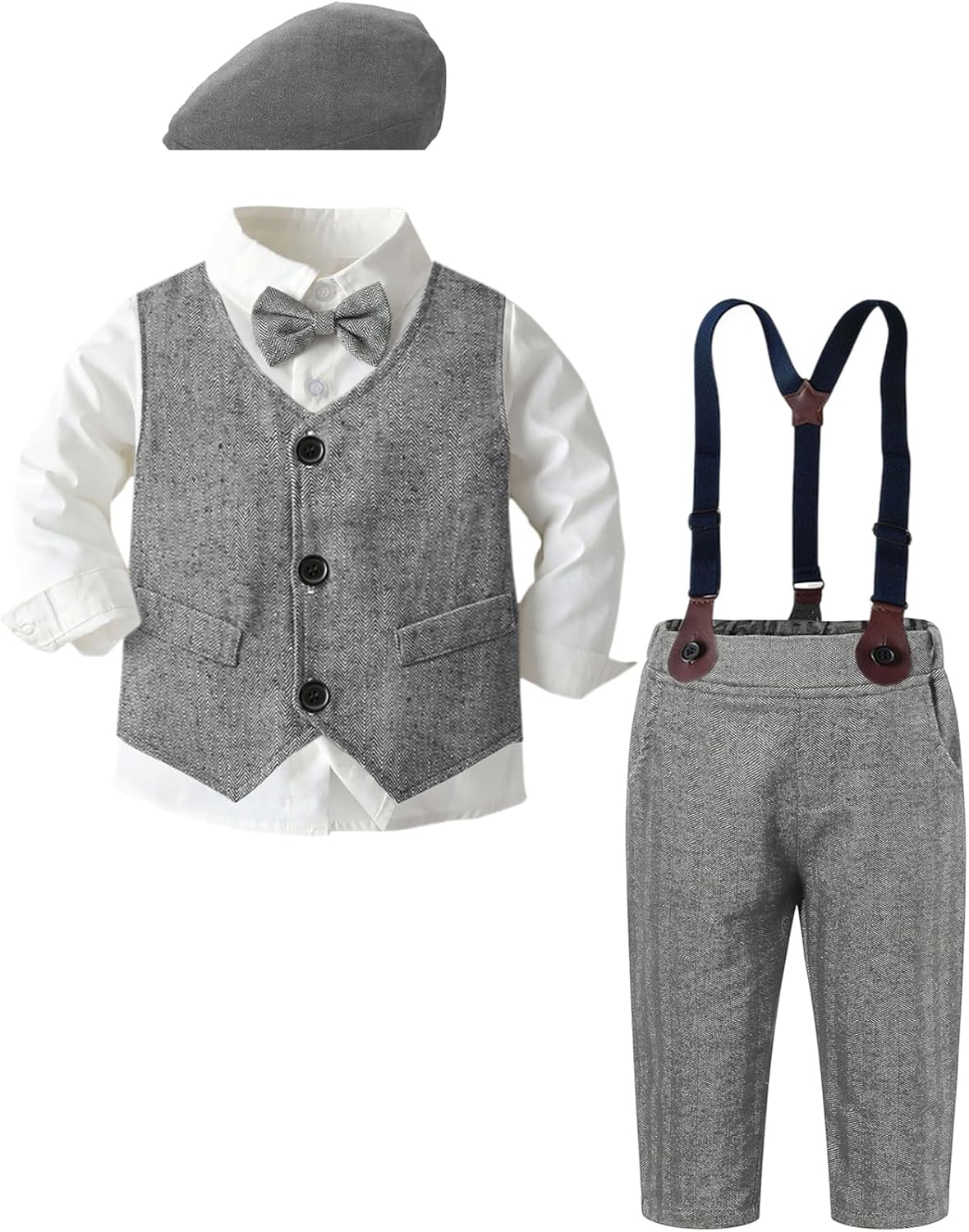 SANGTREE Boys Formal Suit Set gentlemanly looks for little boys