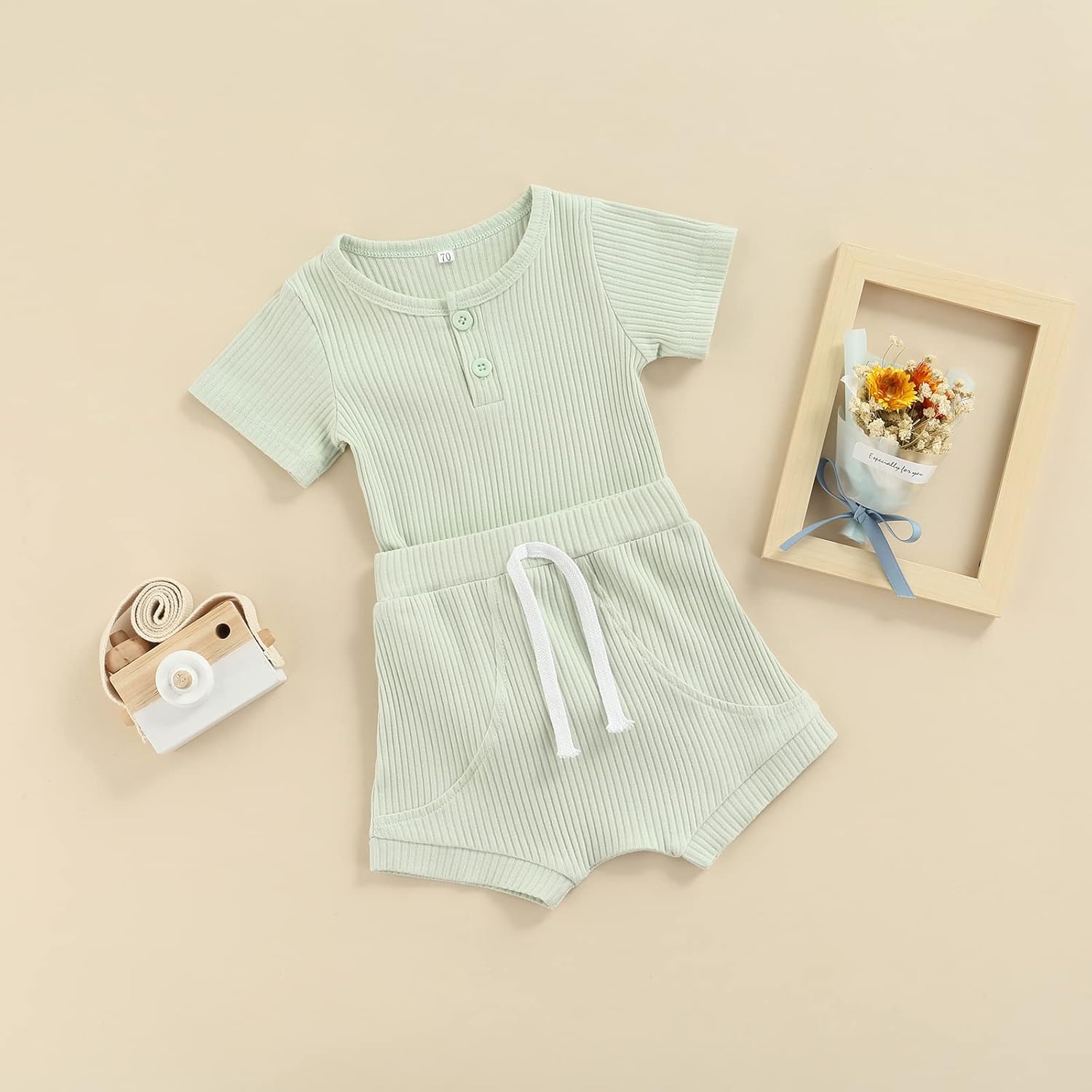 Premium Comfort Baby Ribbed Clothes Set