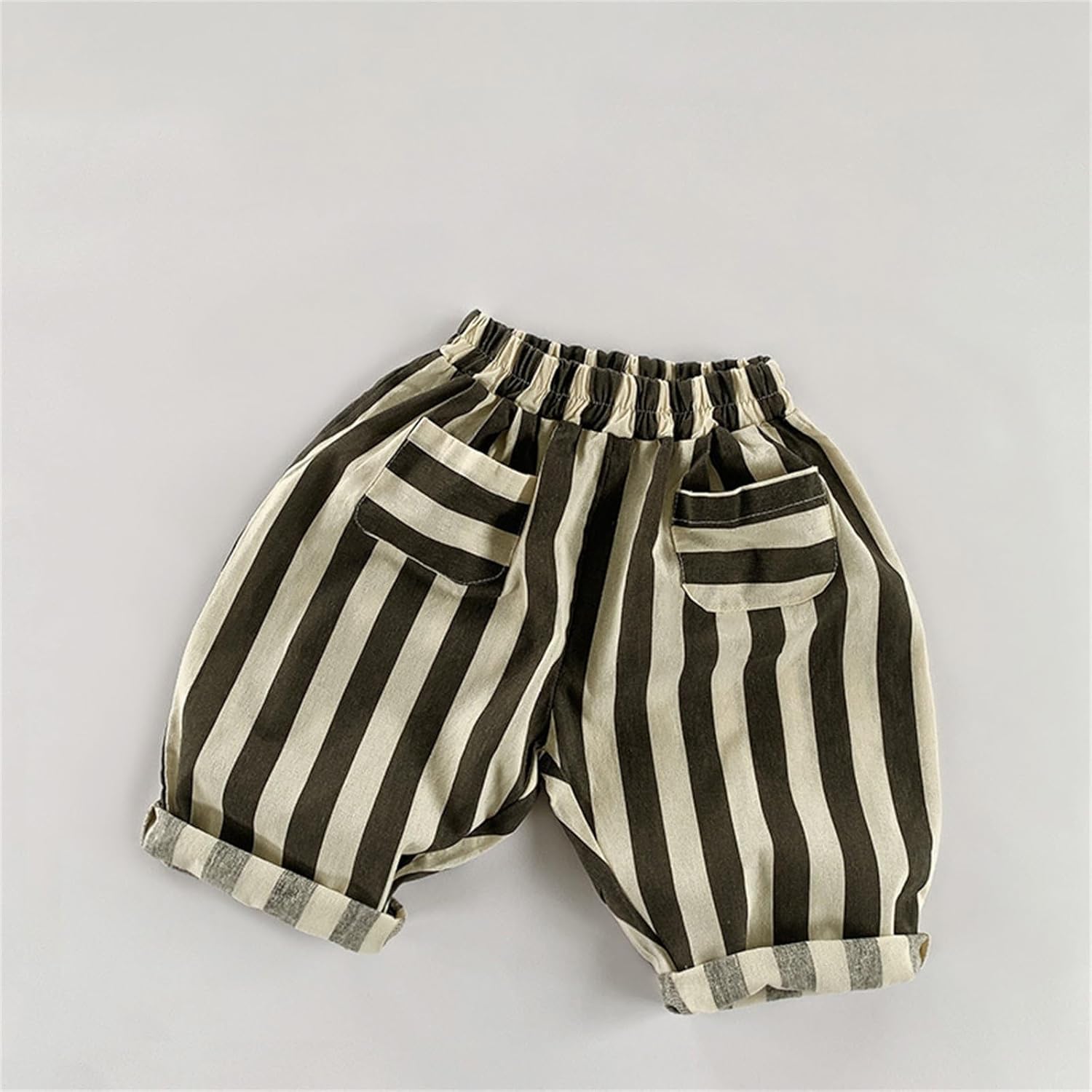 Boys Cotton Linen Harem Printable Joggers 0-24 Months
