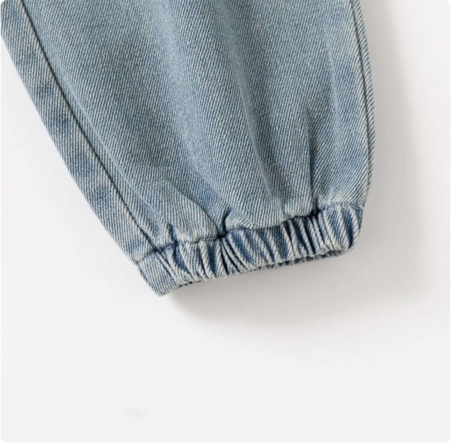 T toddler boys washed distressed denim joggers