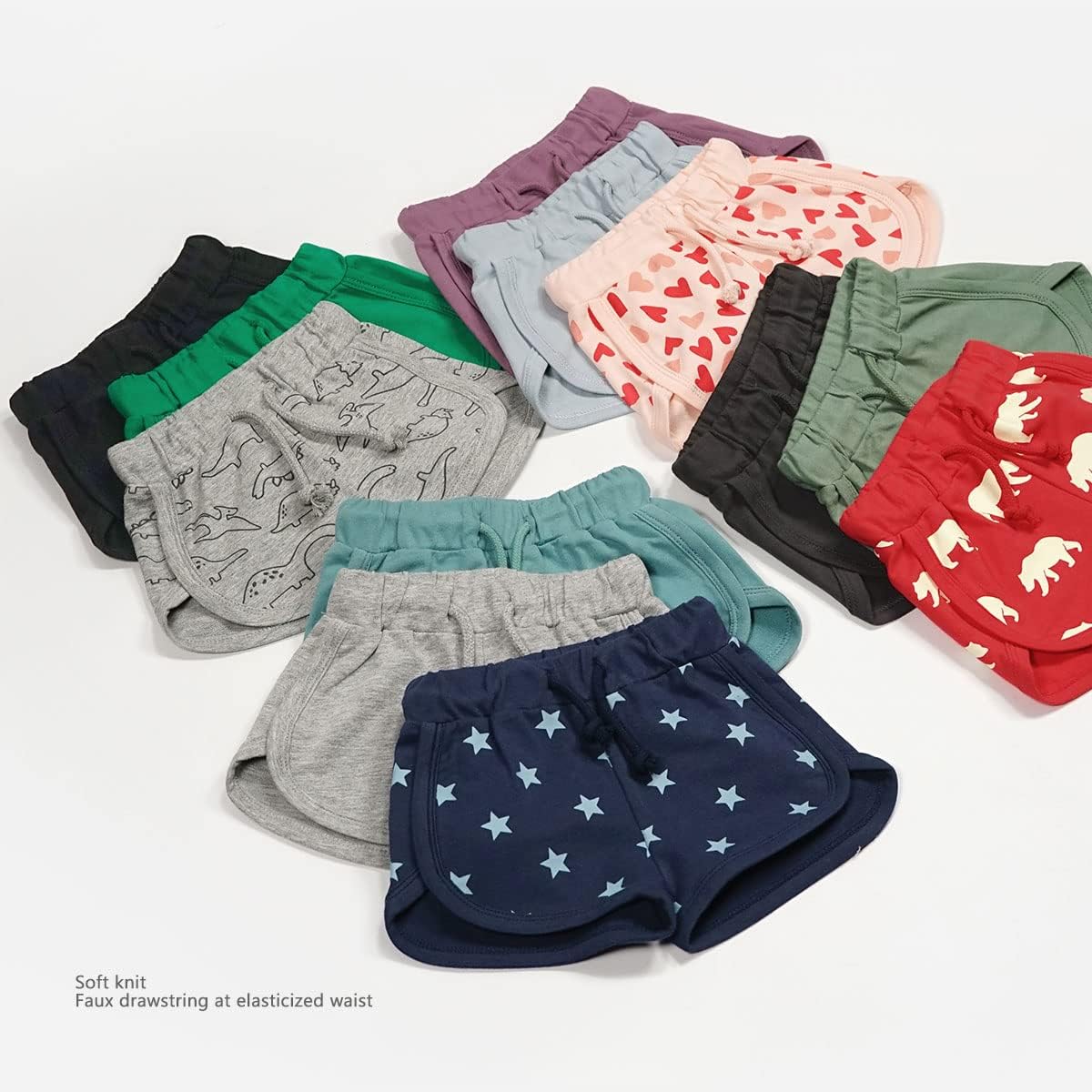 Teach Leanbh 3 Pack Toddler Athletic Shorts