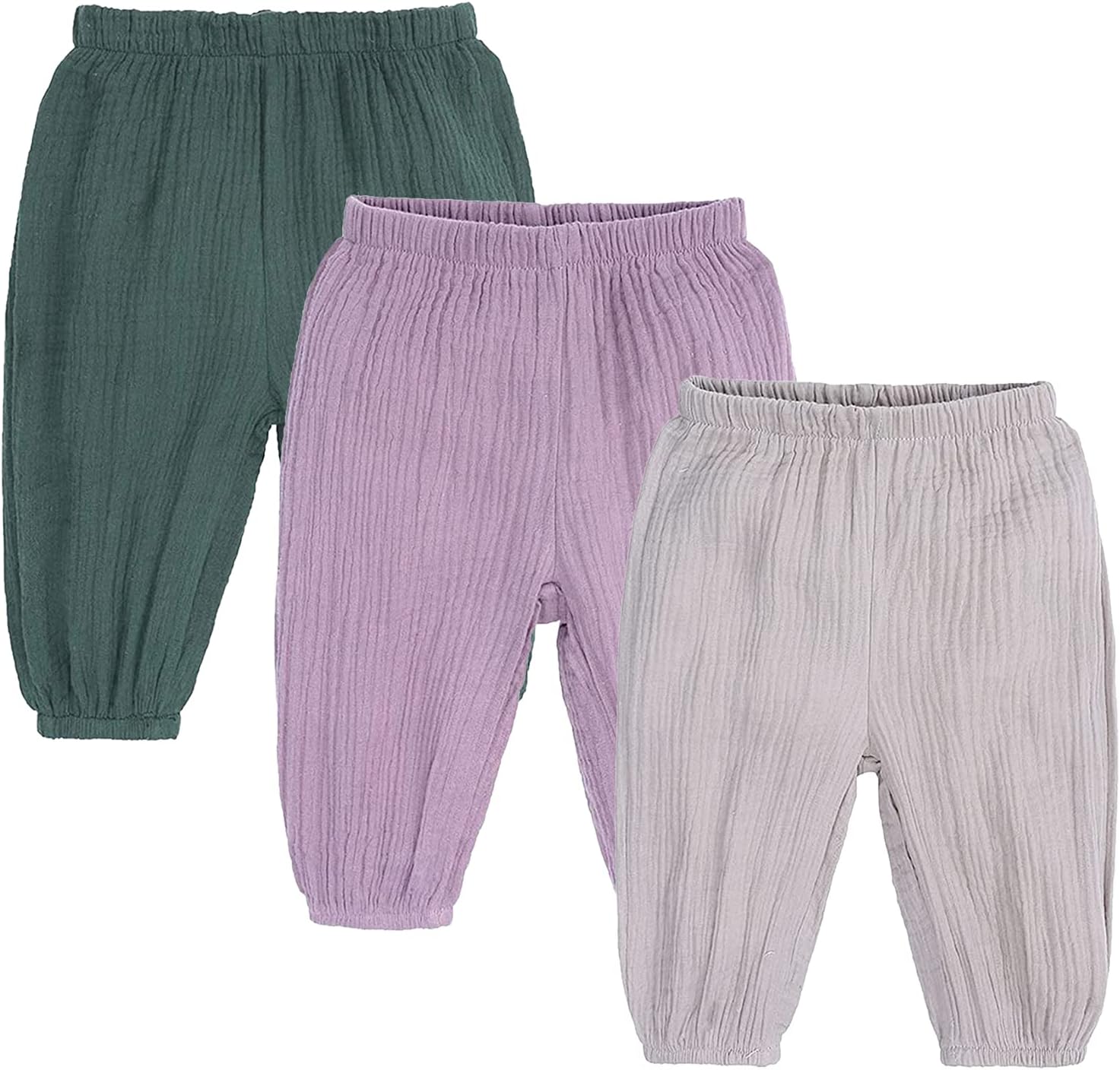 Stretchy Casual Cotton Pants for Toddler Boys Girls