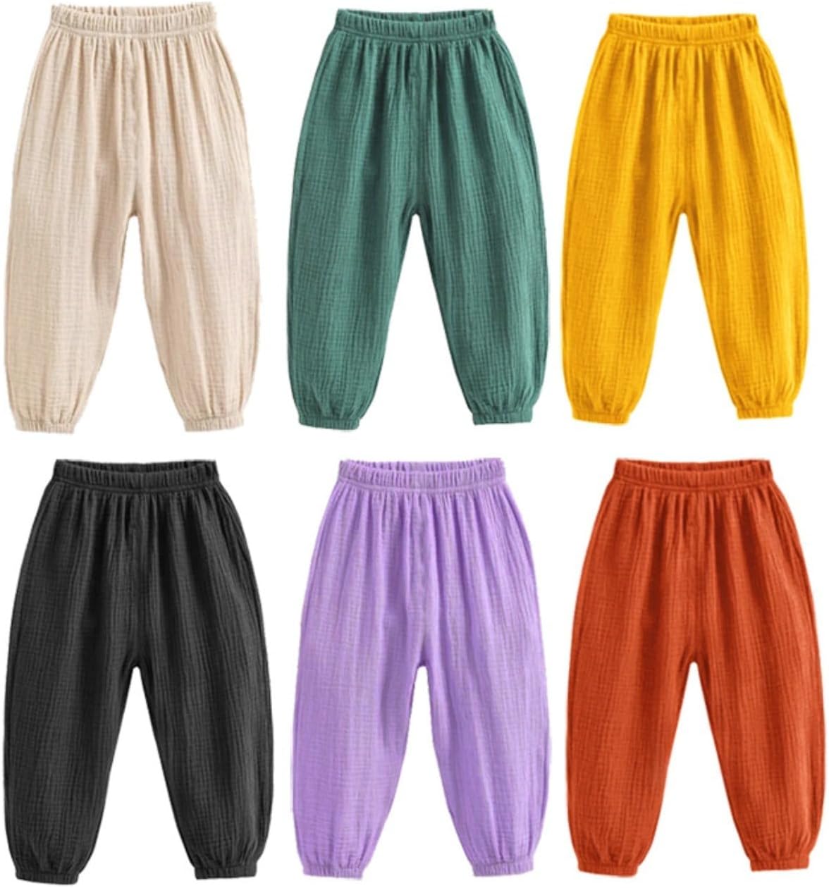 Comfortable Cotton Linen Pants for Kids