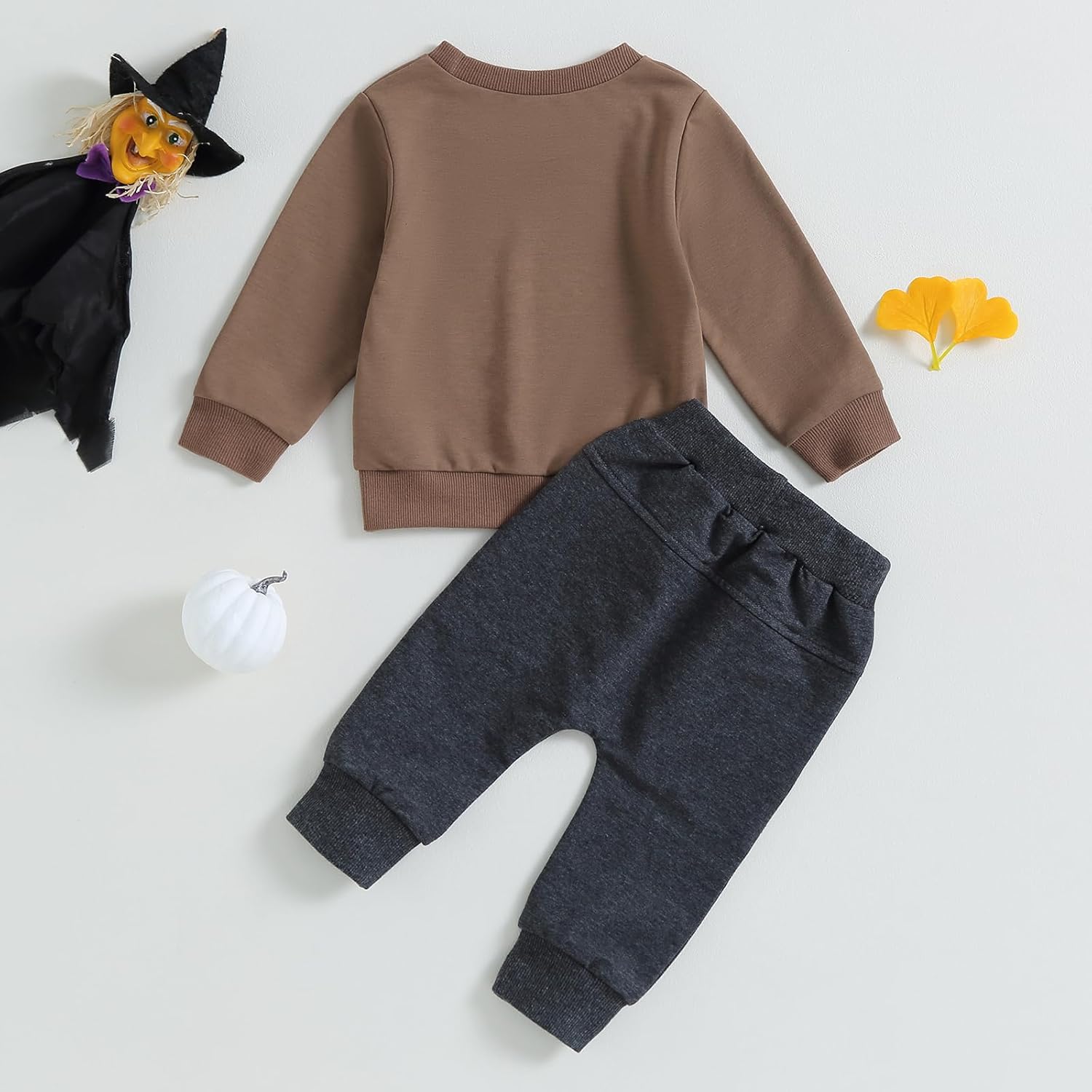 TheFound Toddler Halloween Infant Boy TruckGhost Print Outfit Set