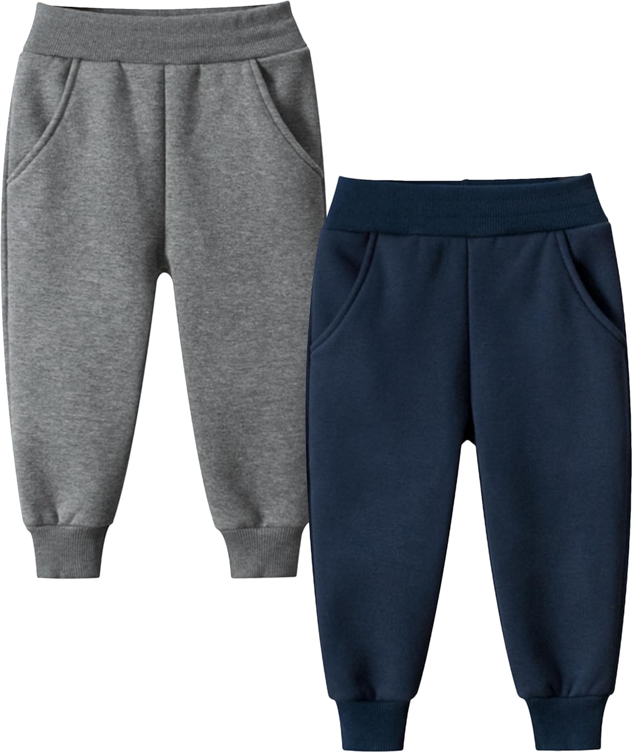 Premium Toddler Boys Polar Fleece Jogger Pants for Winter